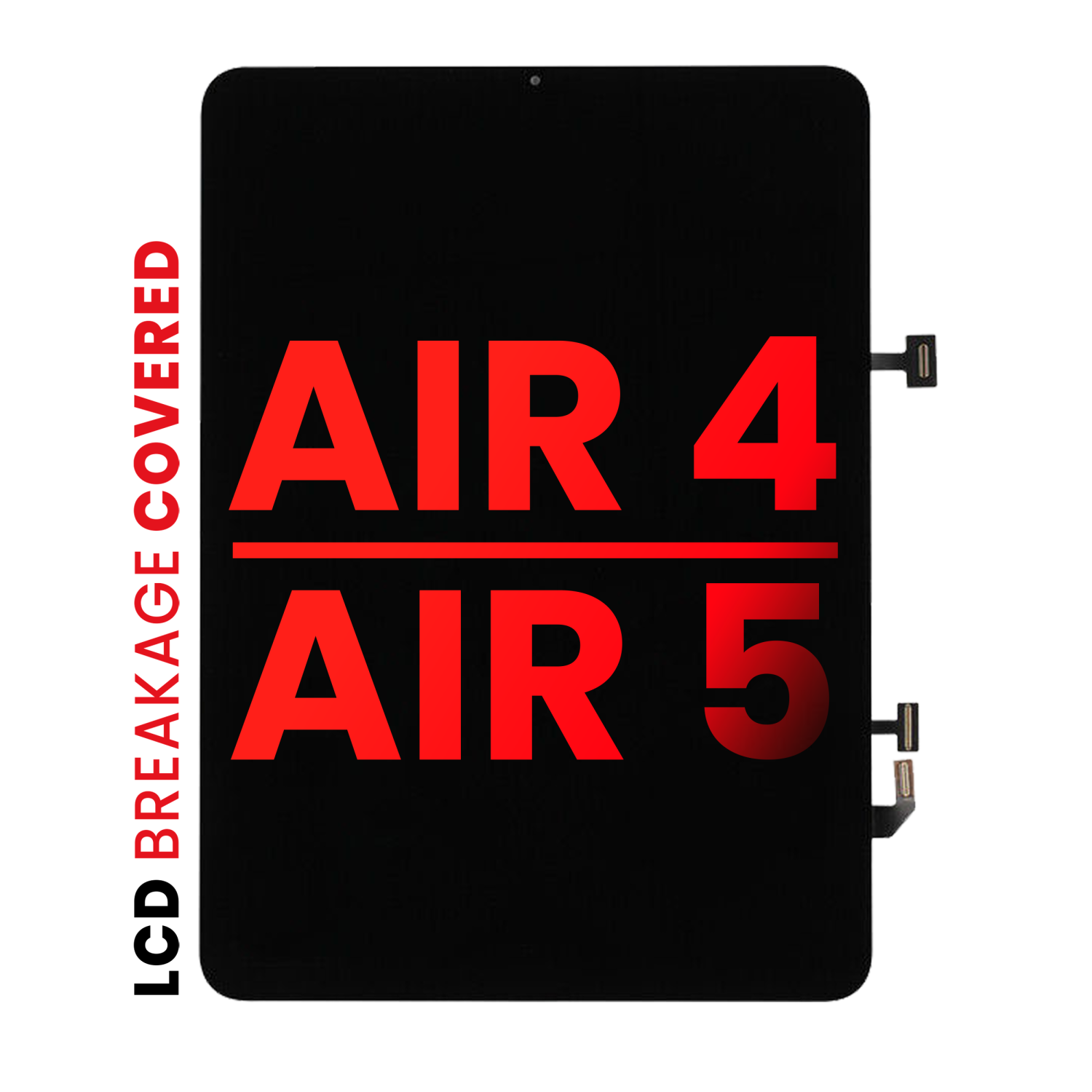 Écran ACL de rechange avec numériseur compatible avec iPad Air 4/Air 5 (noir)