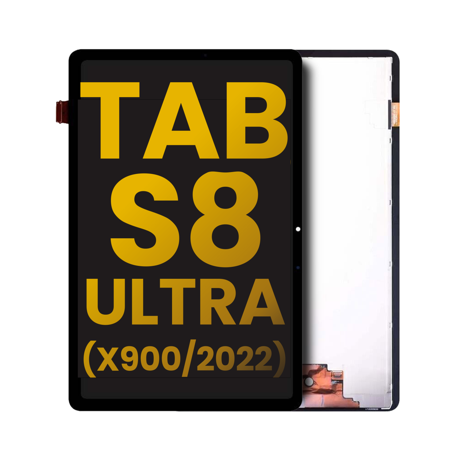 Refurbished (Excellent) - OLED Assembly Without Frame Compatible With Samsung Galaxy Tab S8 Ultra (X900 / 2022) (Black)