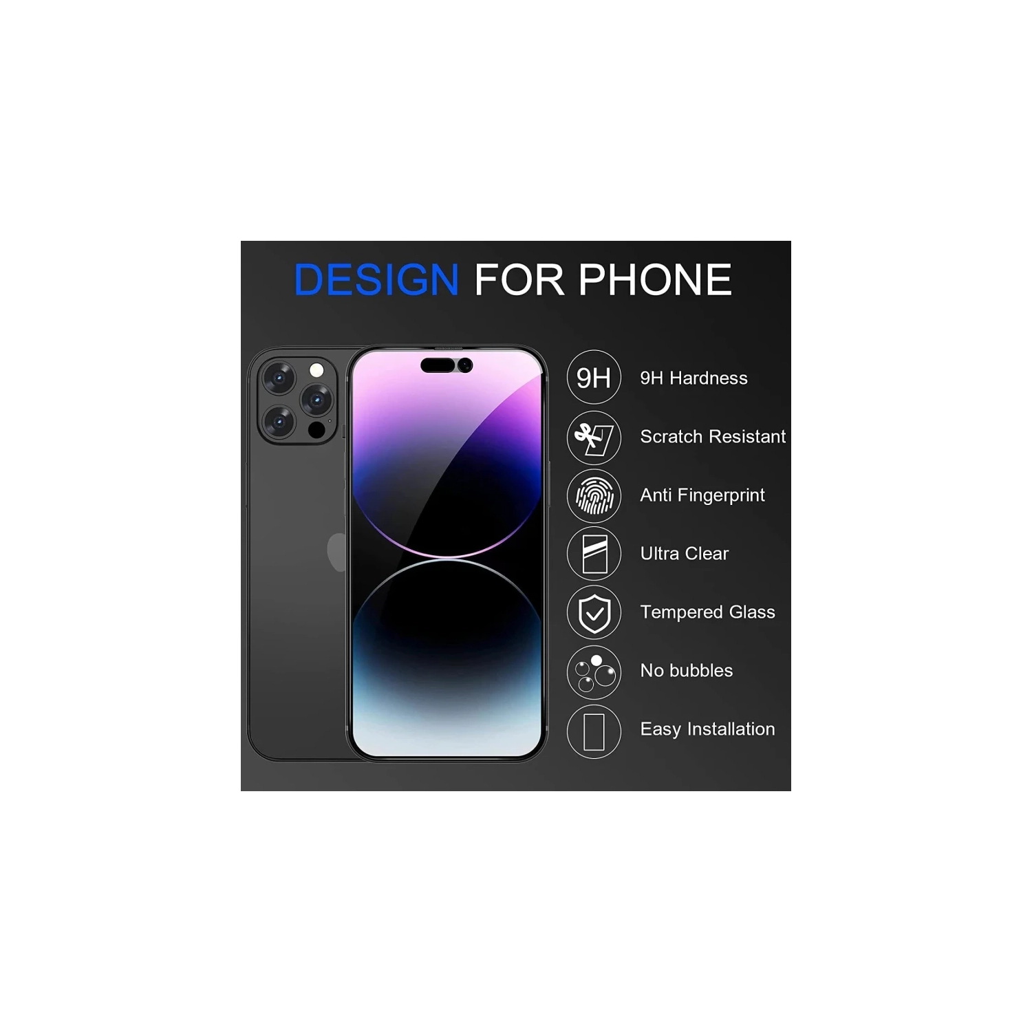 Protecteur d'écran de confidentialité pour iPhone 15 Pro Max avec protecteur d'objectif de caméra en verre trempé, accessoires 9H, étui adapté, ,