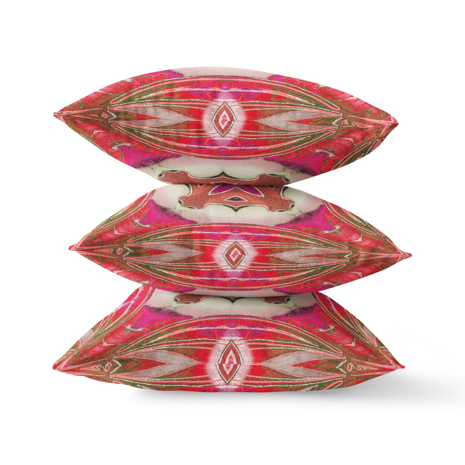 Coussin décoratif intérieur/extérieur, géométrique, 28 x 28 po, gris chaud soufflé, couture