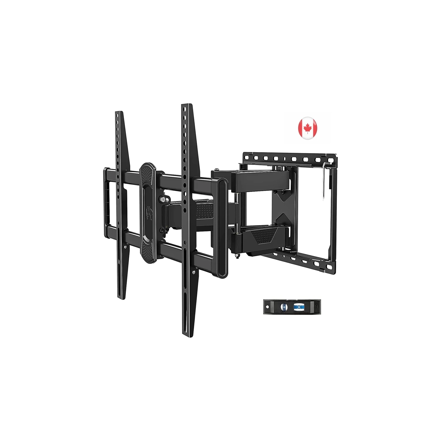 Support mural articulé pour téléviseurs à écran plat de 42 à 82 po - bras articulés pivotants doubles, conception centrale parfaite - VESA