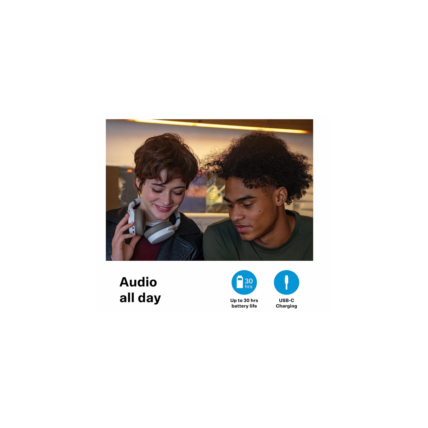 Casque d'écoute sans fil Bluetooth 5,0 HD 450BT de Remis à neuf avec suppression active du bruit - autonomie de 30 heures