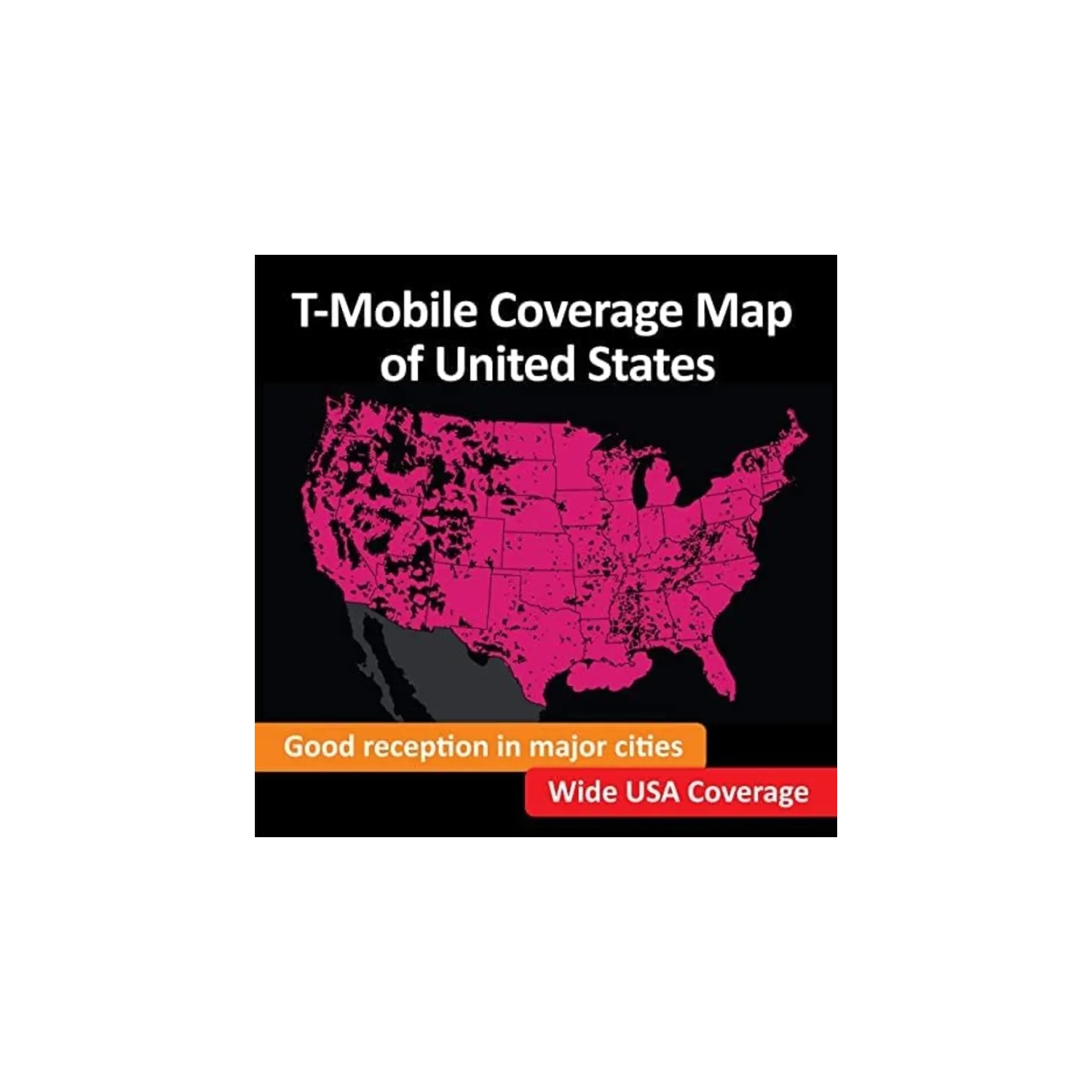 Carte SIM prépayée des États-Unis pour 6 jours - données, appels et messages Internet illimités 5G/4G Mb/s aux États-Unis, en Californie et en MX