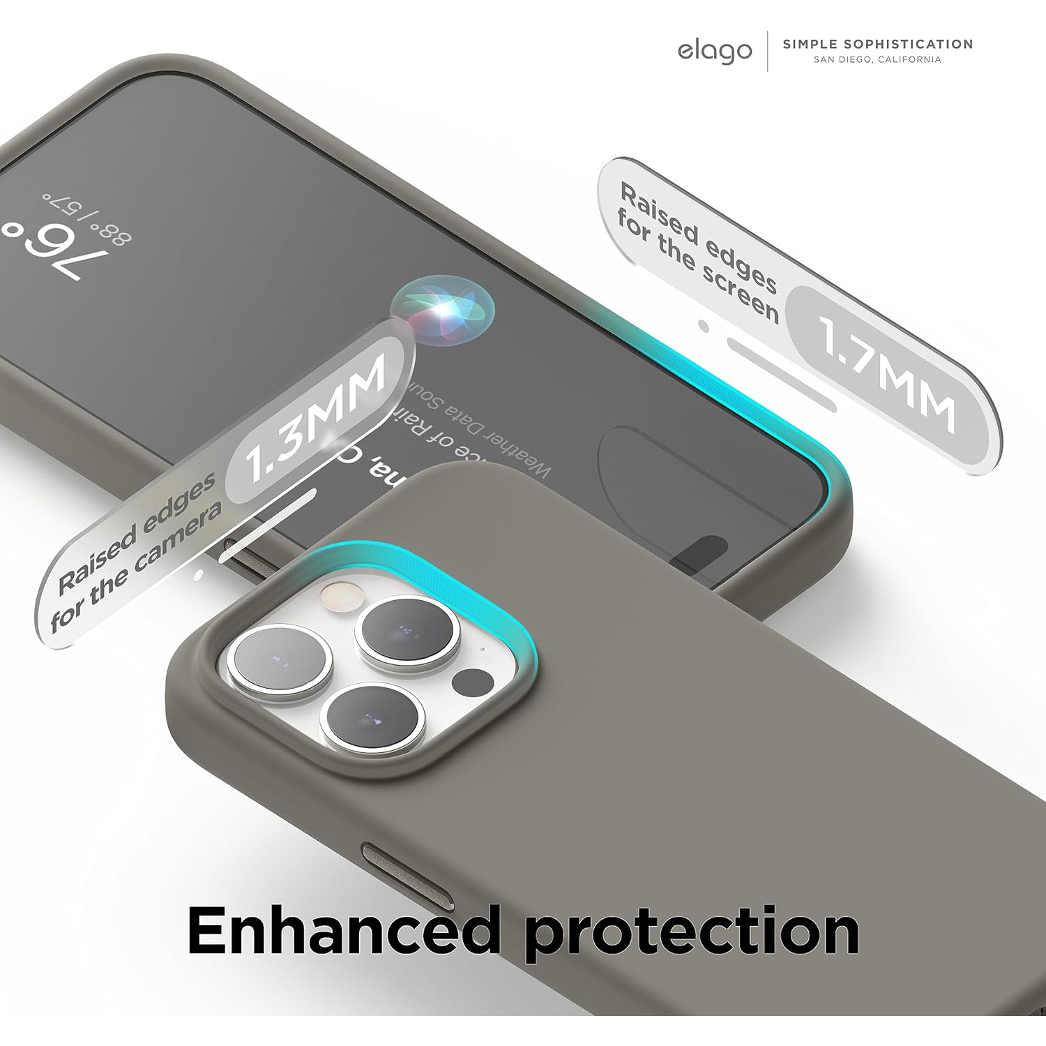 Étui en silicone magnétique elago compatible avec l'étui iPhone 15 Pro Max de 6,7 po compatible avec tous les accessoires MagSafe - aimants intégrés,