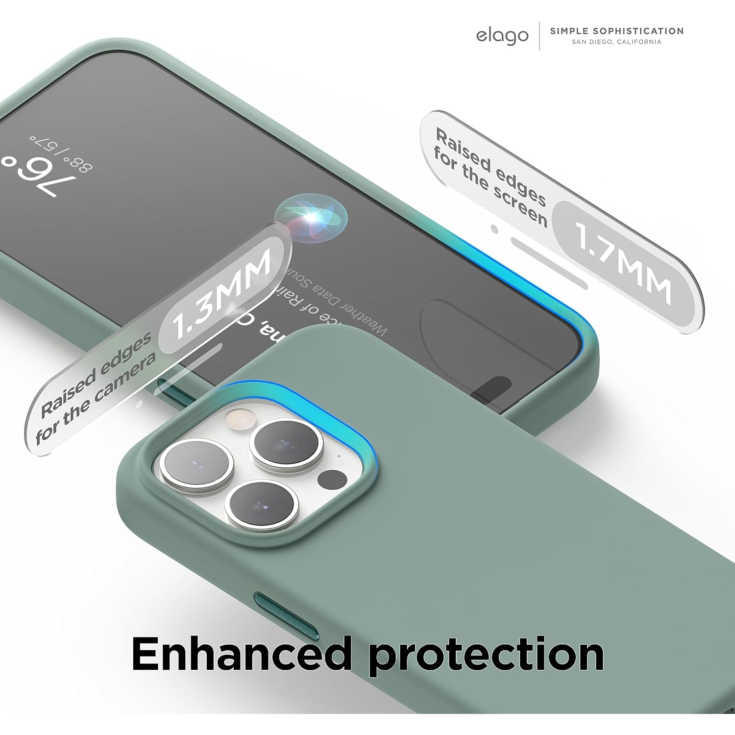 elago Magnetic Silicone Case Compatible with iPhone 15 Pro Case 6.1 Inch Compatible with All MagSafe Accessories - Built-in Magnets, Soft Grip