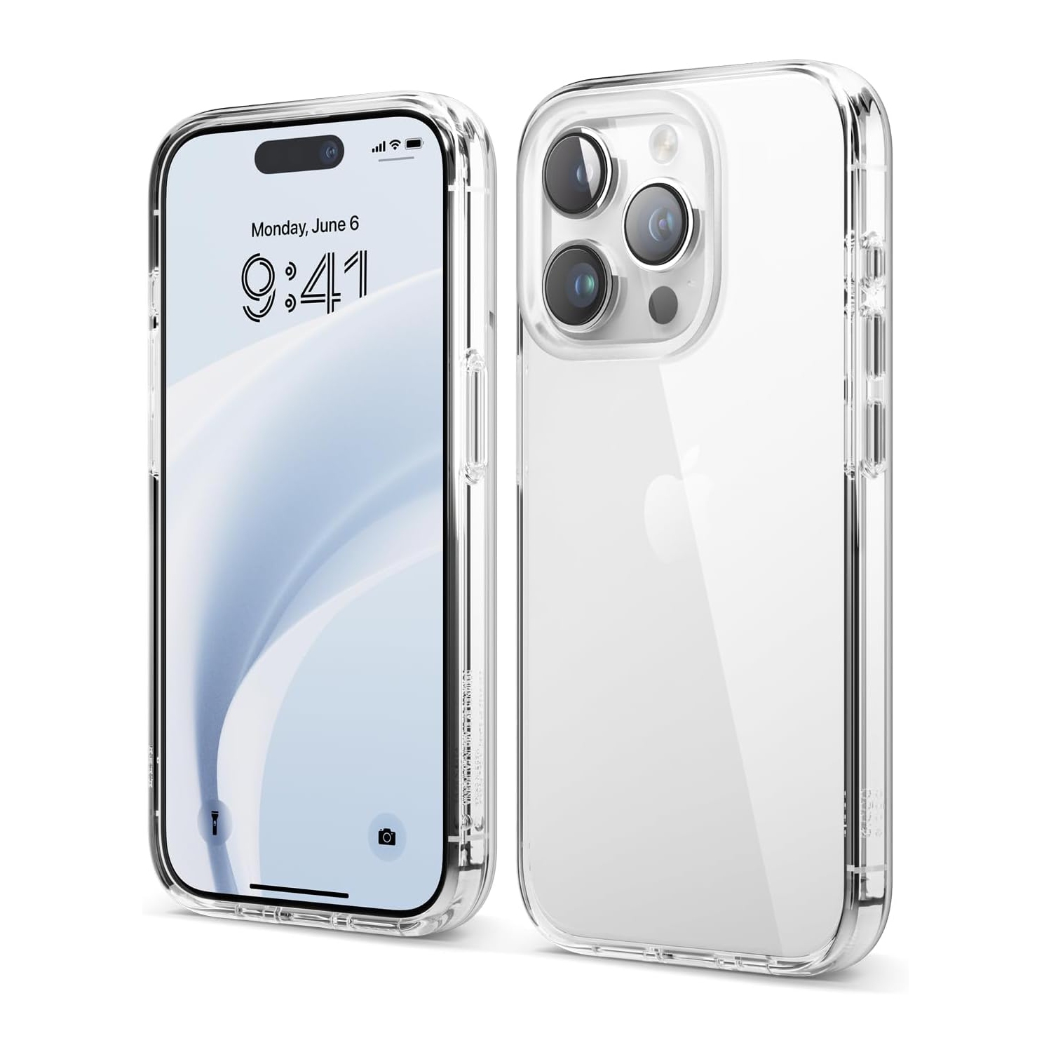elago Hybrid Clear Case Compatible with iPhone 15 Pro Case- 6.1 inch -Military Grade Drop Protection, PC + TPU Hybrid Technology, Reduced Yellowing,