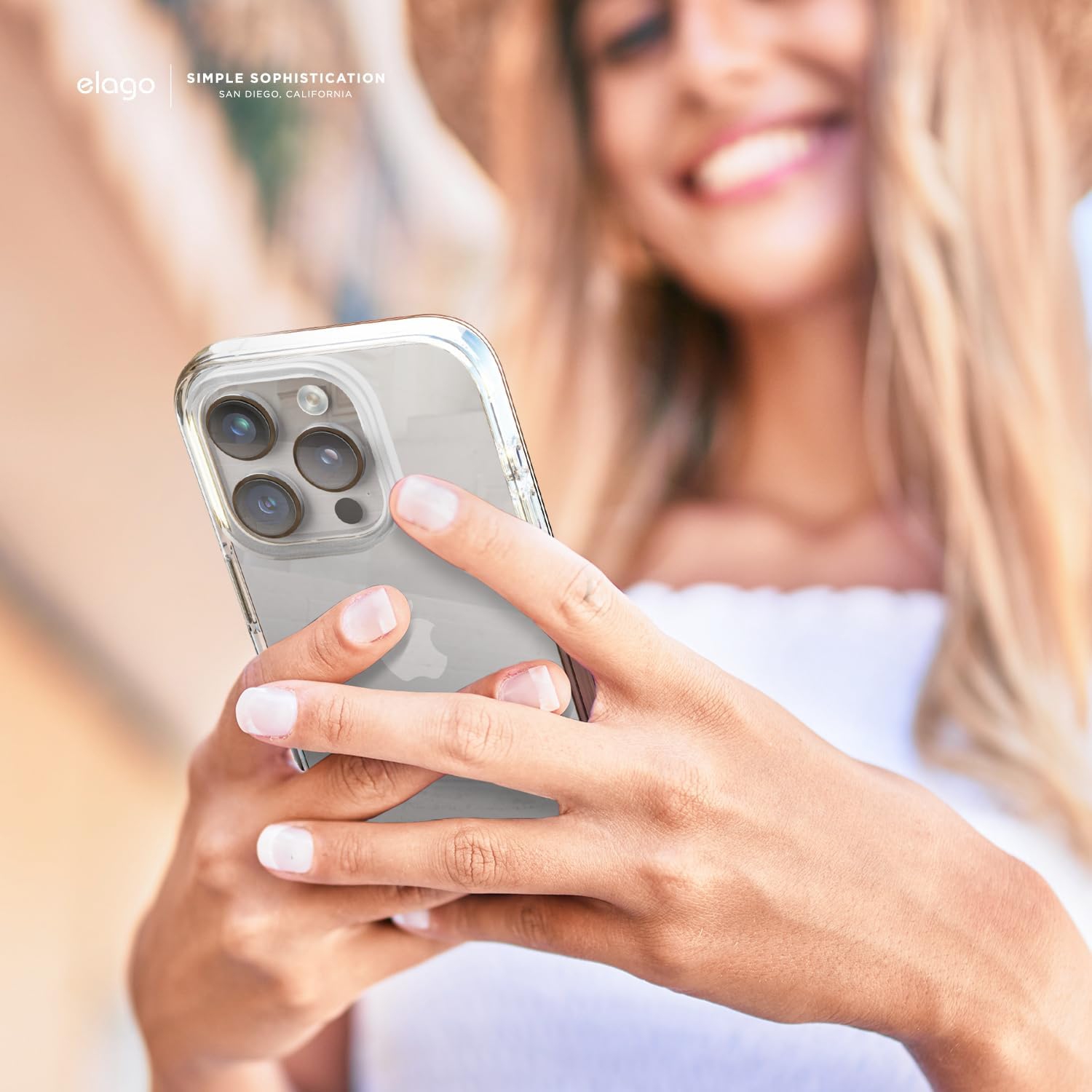 elago Hybrid Clear Case Compatible with iPhone 15 Pro Max Case- 6.7 inch -Military Grade Drop Protection, PC + TPU Hybrid Technology, Reduced