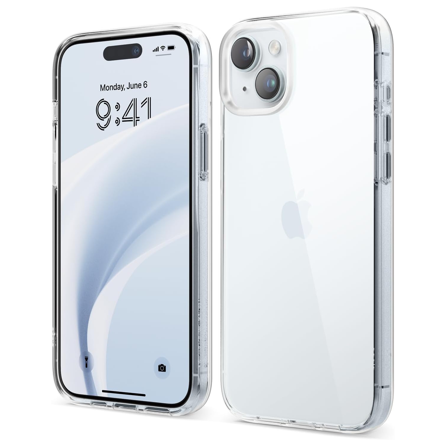 elago Hybrid Clear Case Compatible with iPhone 15 Plus Case- 6.7 inch -Military Grade Drop Protection, PC + TPU Hybrid Technology, Reduced Yellowing,