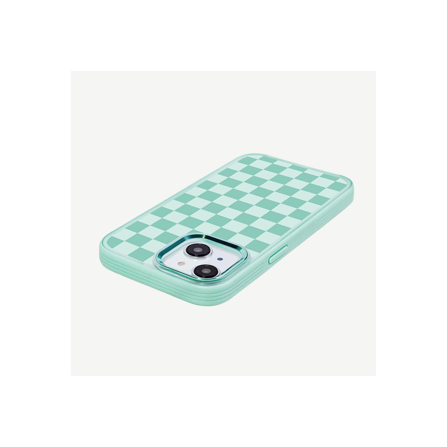 iPhone 15 Case With MagSafe - Green Checkerboard