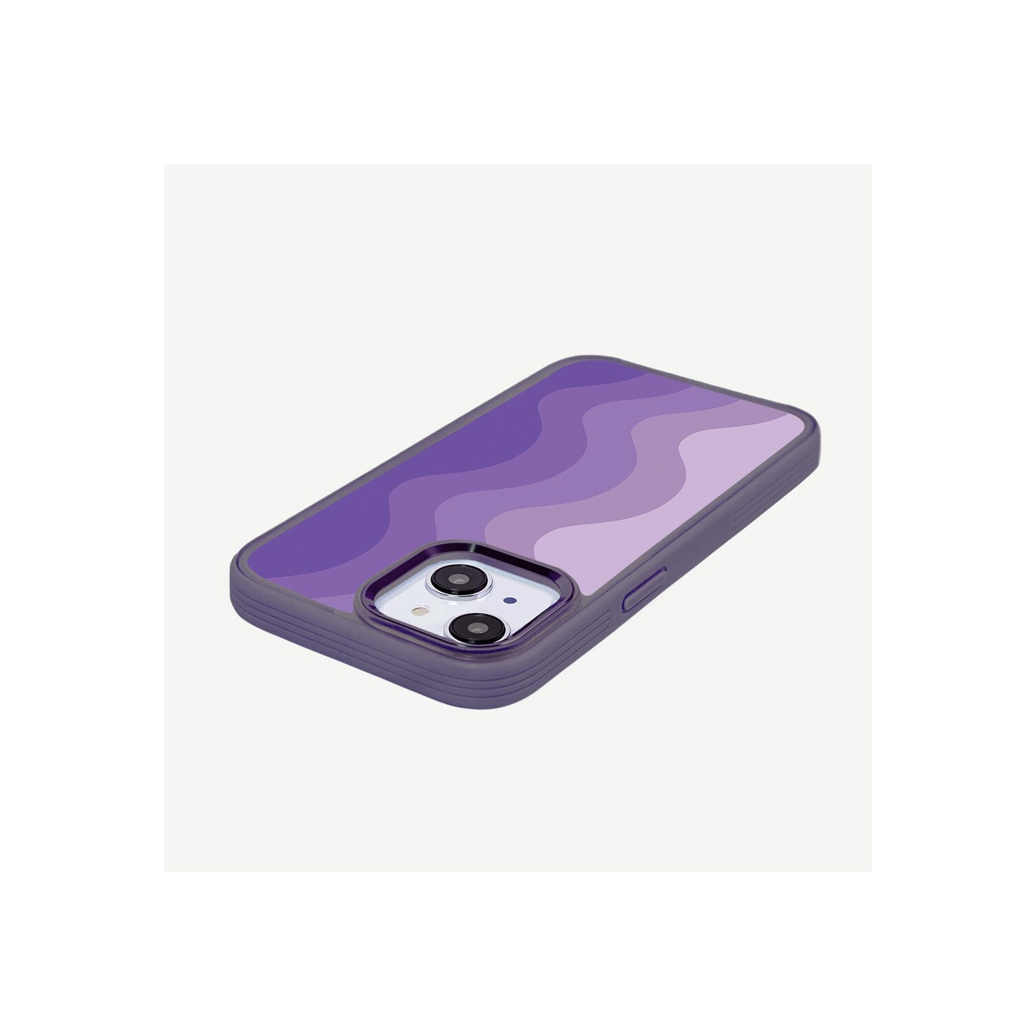 Étui pour iPhone 15 avec MagSafe - vague violette