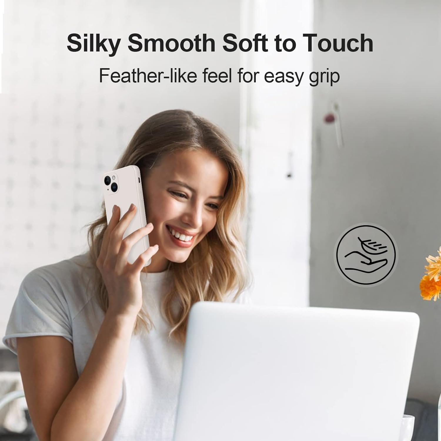 Étui protecteur mince en silicone pour iPhone 15 PLUS, étui protecteur antichoc en silicone souple, EXPÉDITION sans frais