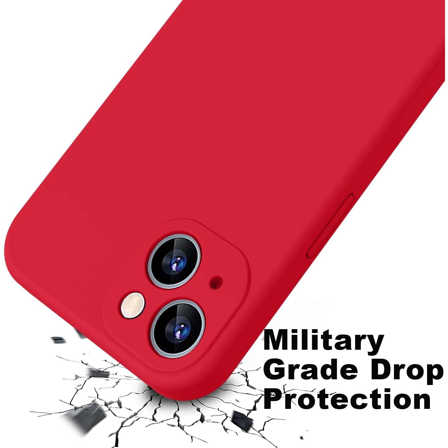 Étui protecteur mince en silicone pour iPhone 15 PLUS, étui protecteur antichoc en silicone souple, EXPÉDITION sans frais