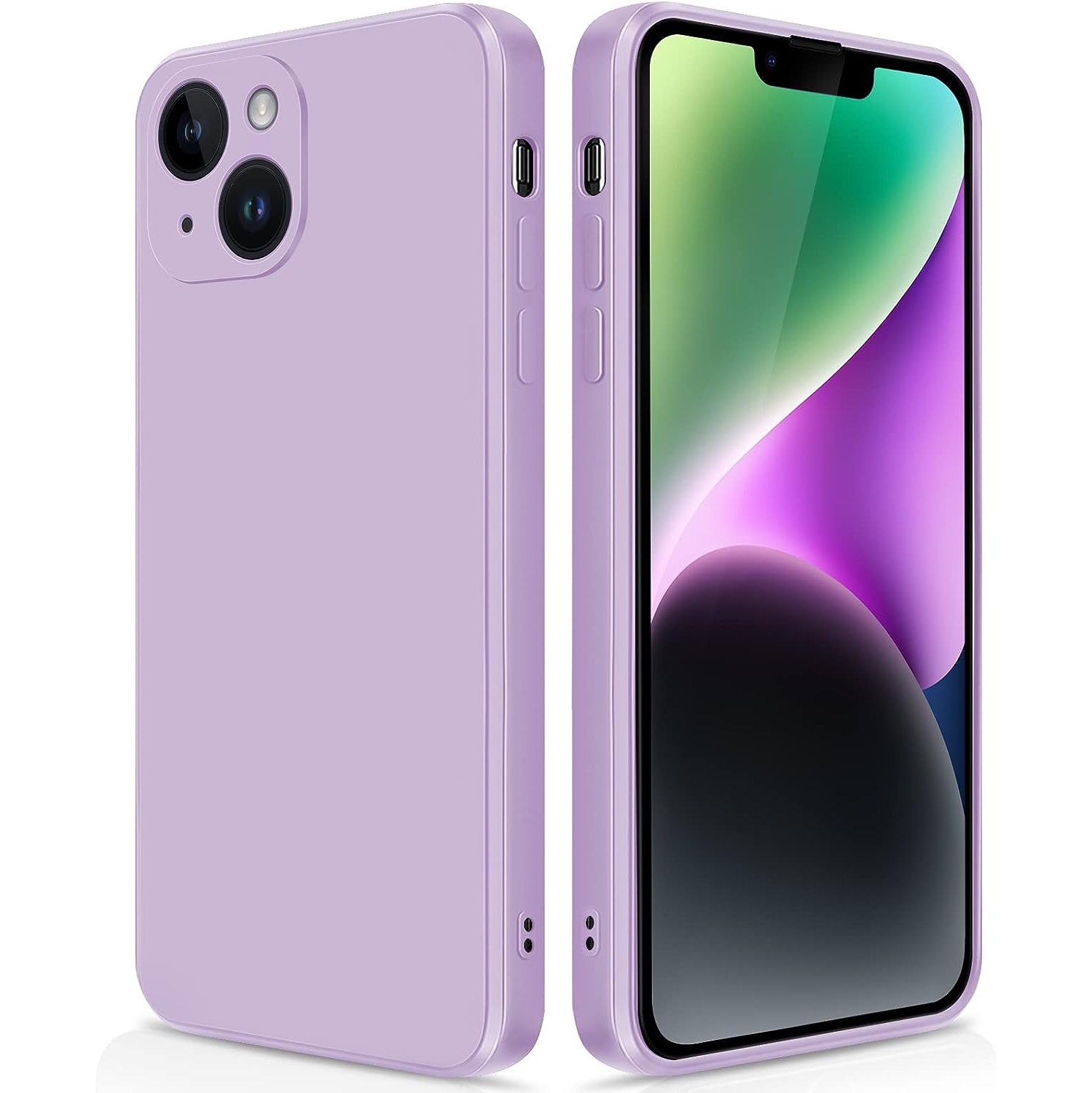 Silicone Slim Full-Body Protective Cover Case for iPhone 15 PLUS, Soft Silicone Bumper Cover Shockproof Protective Anti-Scratch Case-FREE SHIPPING