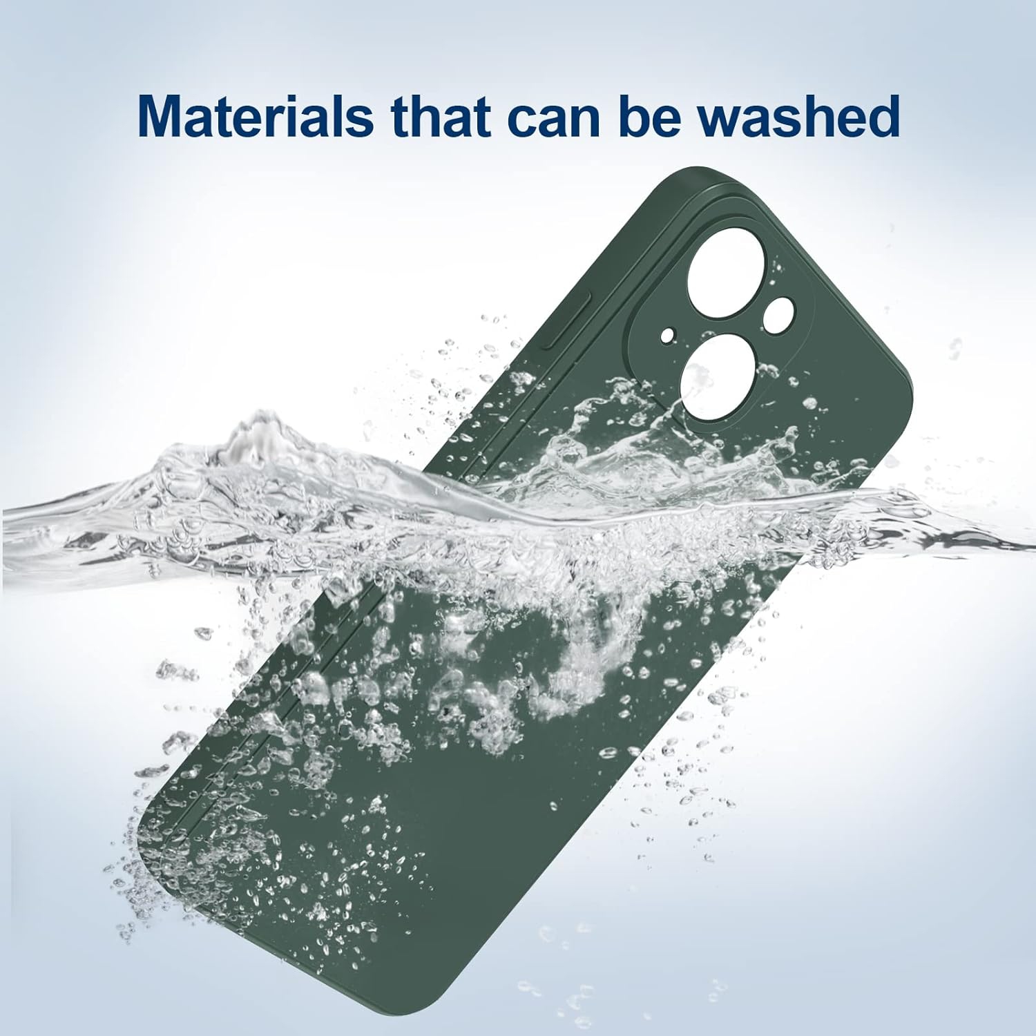 Silicone Slim Full-Body Protective Cover Case for iPhone 15 PLUS, Soft Silicone Bumper Cover Shockproof Protective Anti-Scratch Case-FREE SHIPPING