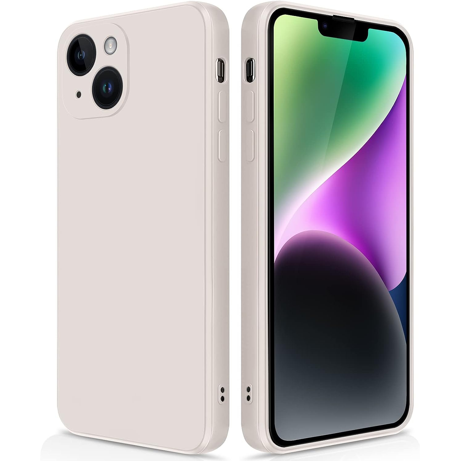 Silicone Slim Full-Body Protective Cover Case for iPhone 15, Soft Silicone Bumper Cover Shockproof Protective Anti-Scratch Case-FREE SHIPPING