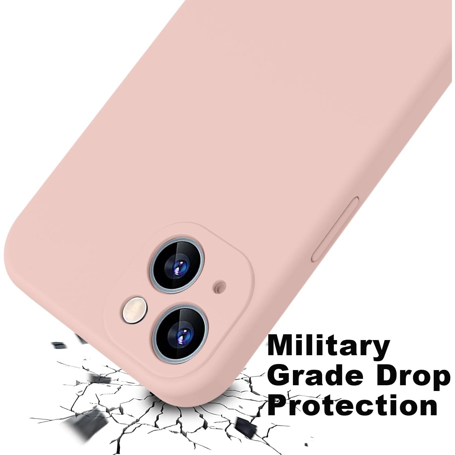 Étui protecteur mince en silicone pour iPhone 15, étui protecteur antichoc en silicone souple, EXPÉDITION sans frais