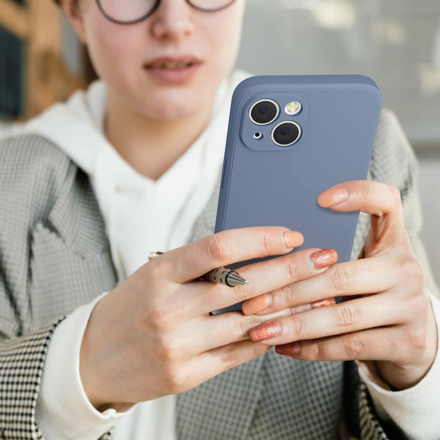 Étui protecteur mince en silicone pour iPhone 15, étui protecteur antichoc en silicone souple, EXPÉDITION sans frais