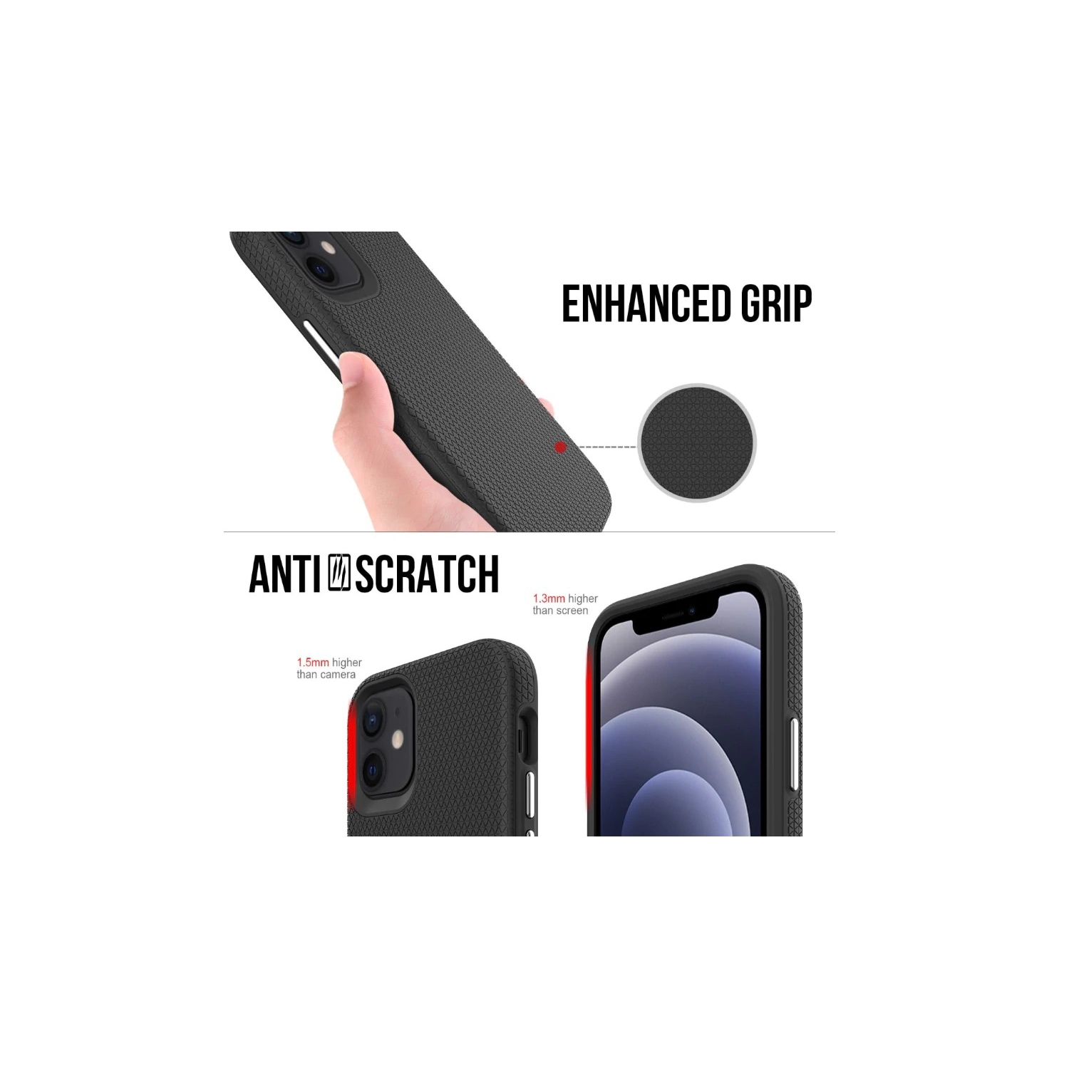 【CSmart】 Slim Fitted Hard PC Shell Scratch Resistant Case Cover for iPhone 15 Pro Max, Navy