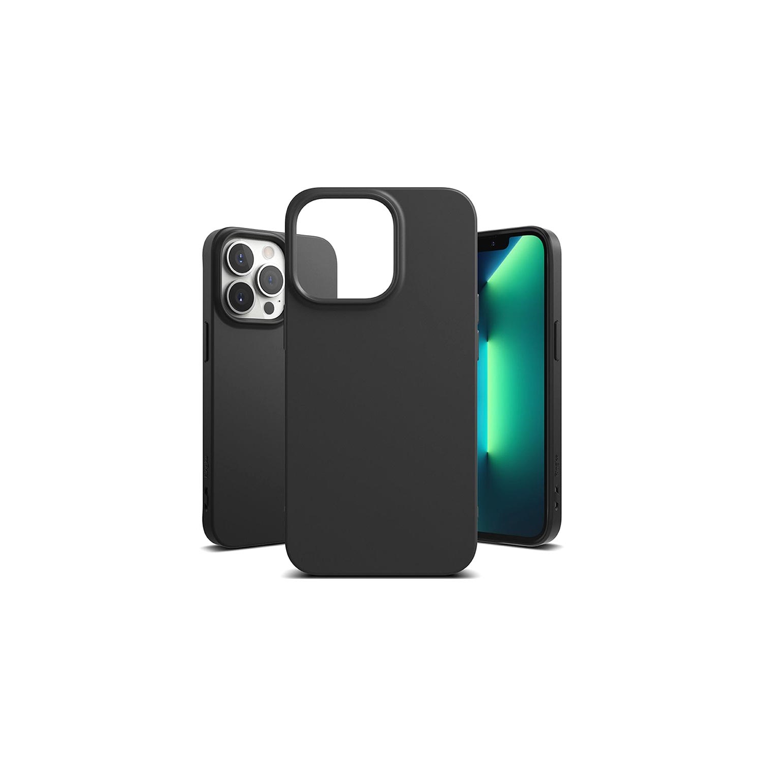 【CSmart】 Thin TPU Bumper Soft Case Back Cover for iPhone 15 Pro Max, Black