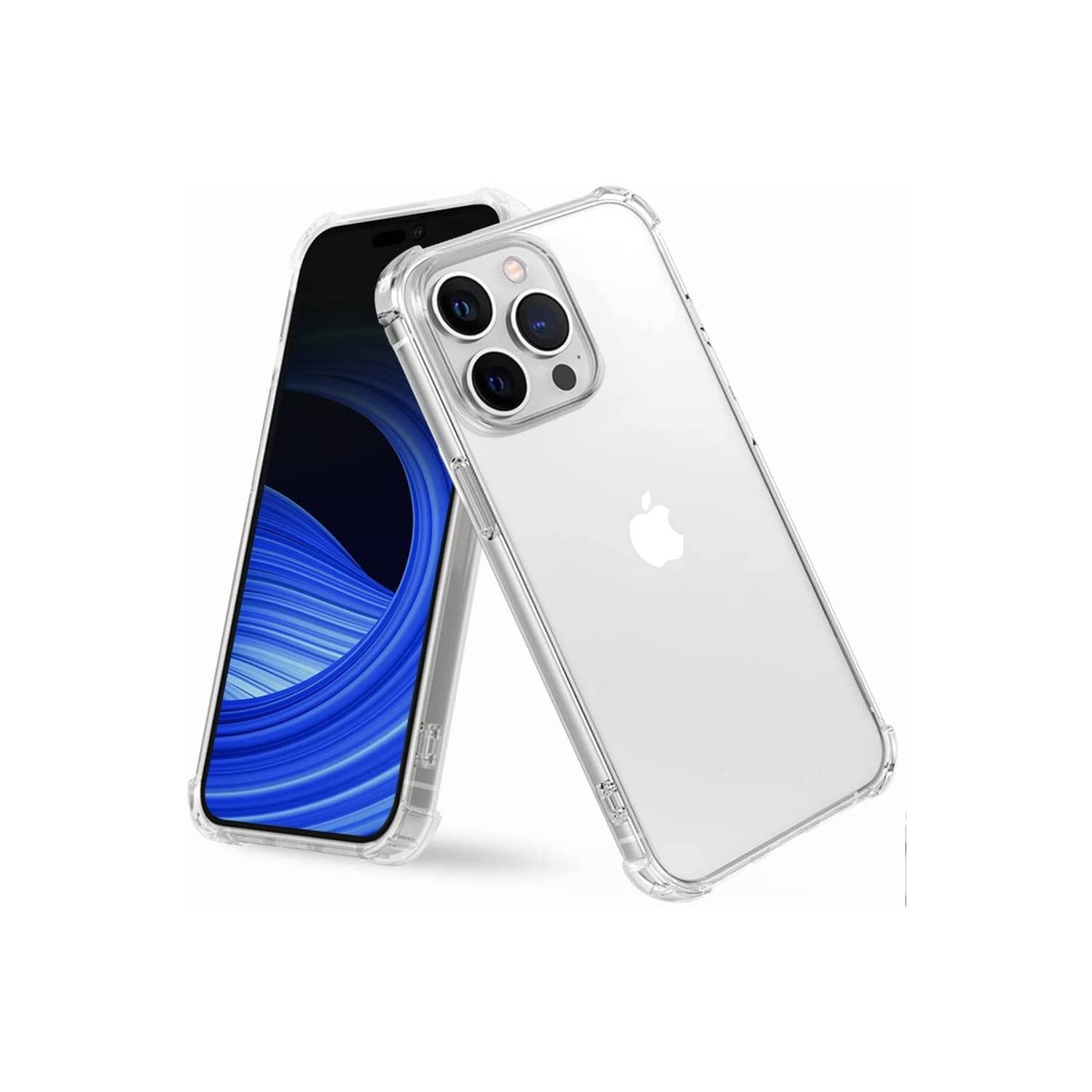 【CSmart】 Thin TPU Bumper Soft Case Back Cover for iPhone 15 Pro Max, Clear