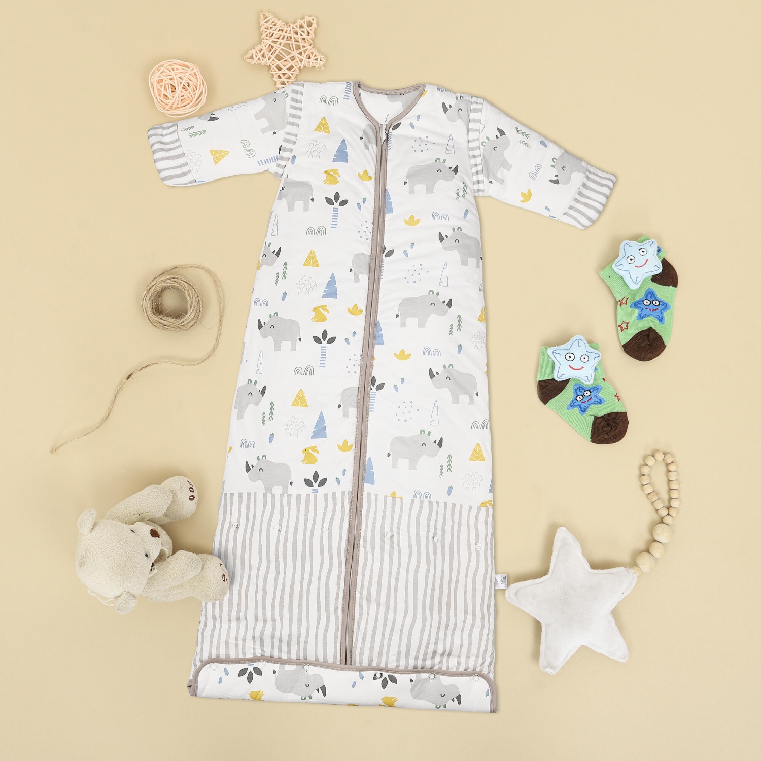 2,5 TOG Baby Sleep Sacks, couverture portable avec housses amovibles Sac de couchage d'hiver pour tout-petits - taille G