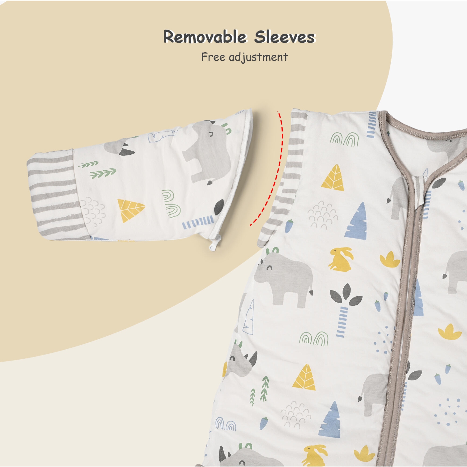 2,5 TOG Baby Sleep Sacks, couverture portable avec housses amovibles Sac de couchage d'hiver pour tout-petits - taille G