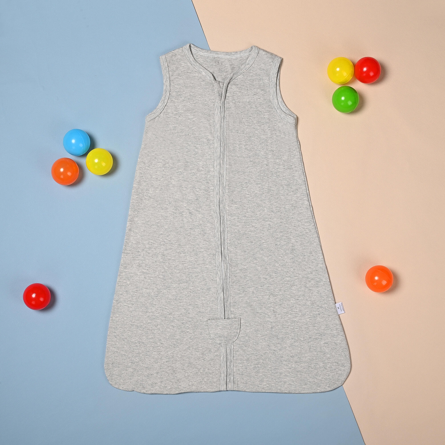 Paquet de 2 couvertures à emmailloter de 0,5 tog, couvertures prêt-à-porter avec fermeture à glissière pour répondre aux besoins de croissance de