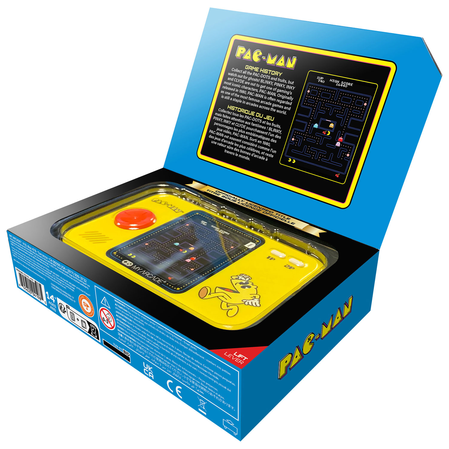 dreamGEAR My Arcade Pac-Man Pocket Player Pro Gaming System