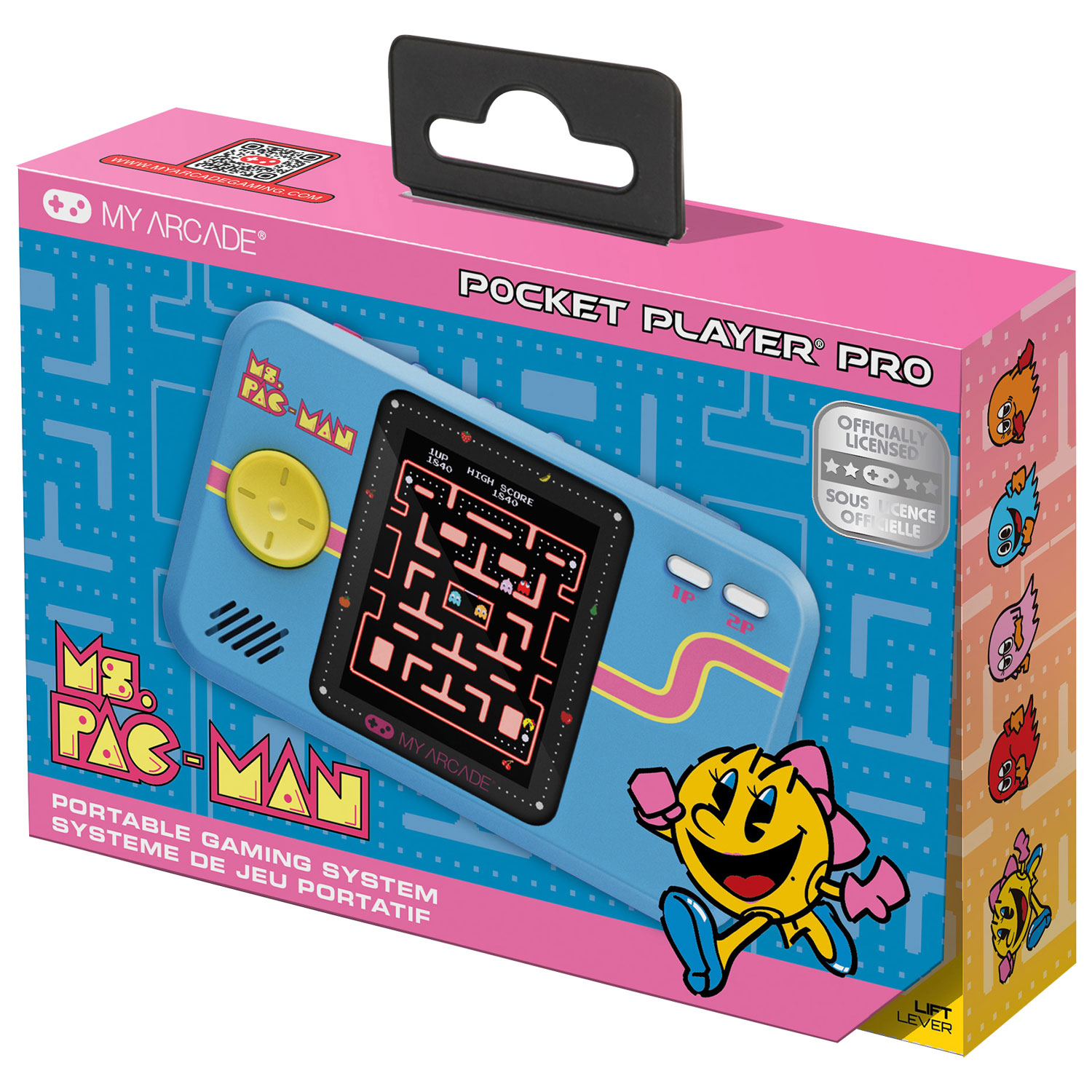 Système de jeu My Arcade Ms.Pac-Man Pocket Player Pro de dreamGEAR