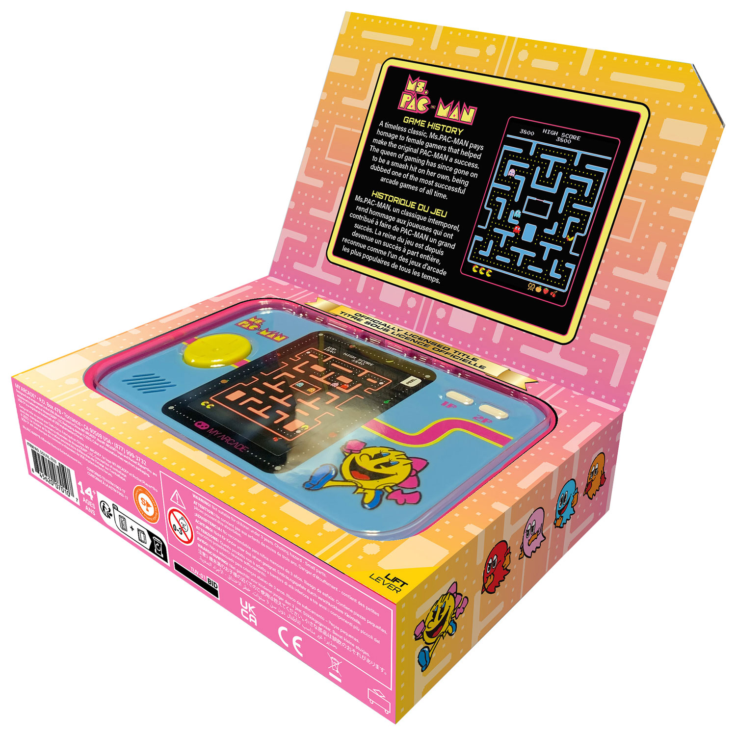 Système de jeu My Arcade Ms.Pac-Man Pocket Player Pro de dreamGEAR