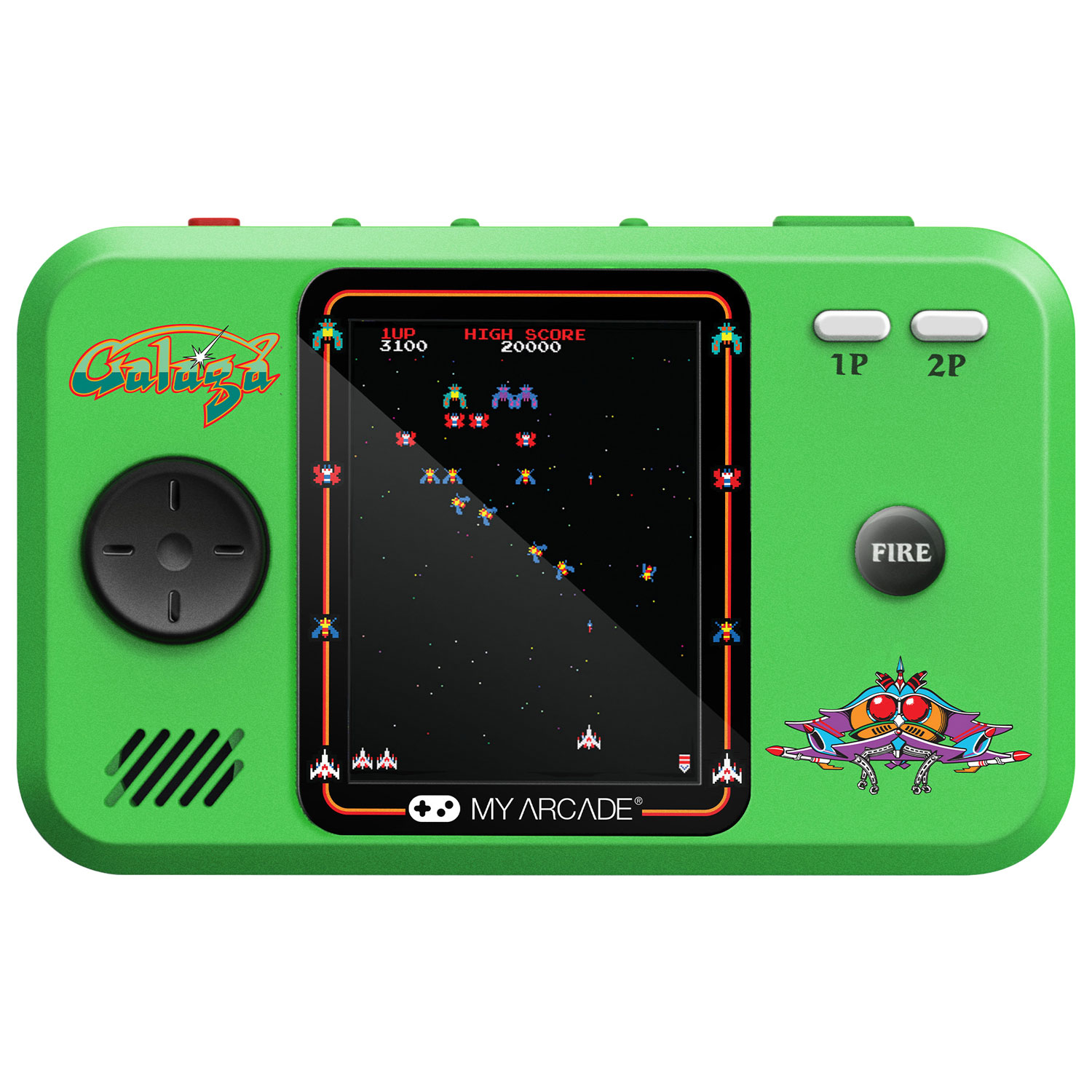 dreamGEAR My Arcade Galaga 2-in-1 Pocket Player Pro Gaming System 