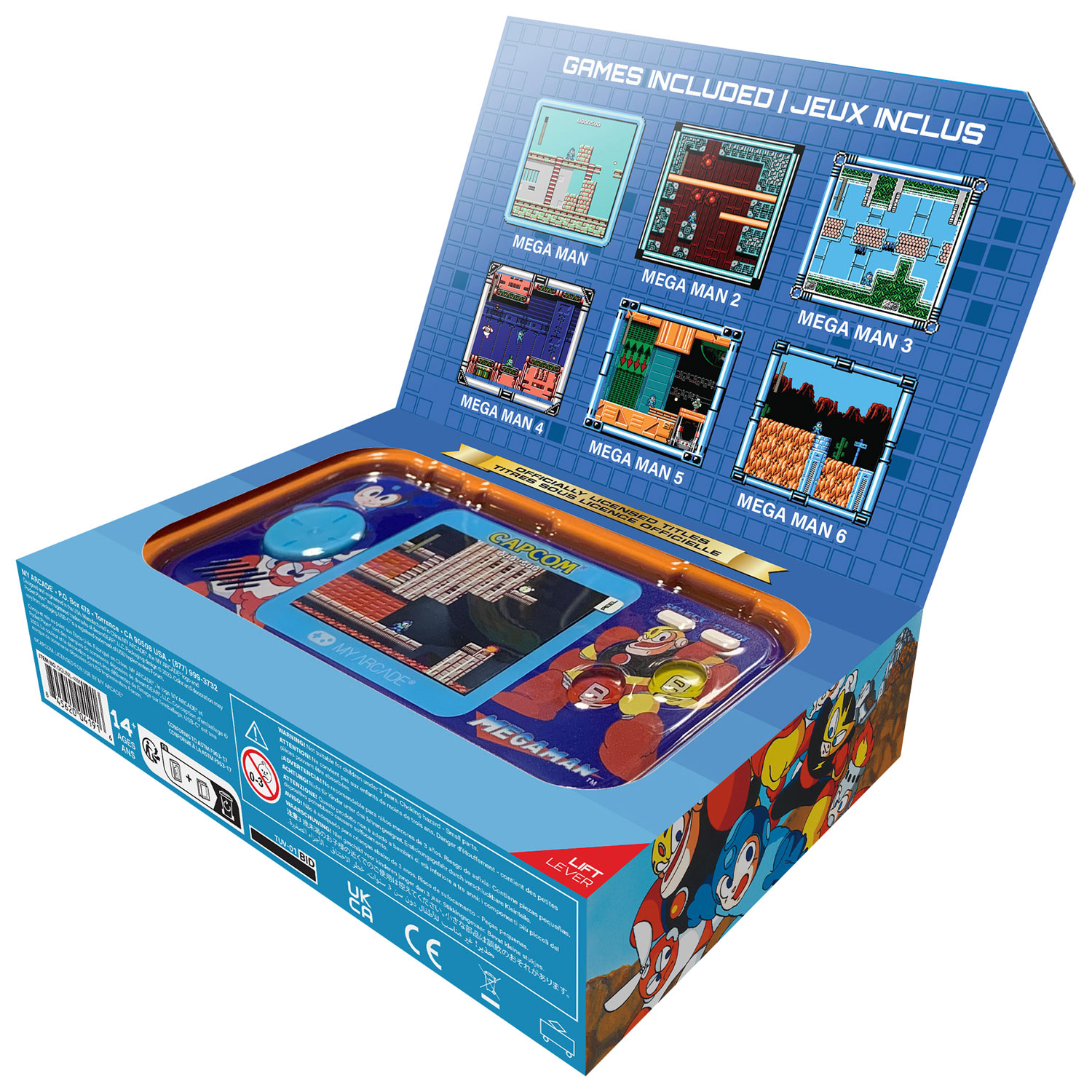 dreamGEAR My Arcade Mega Man 6-in-1 Pocket Player Pro Gaming System