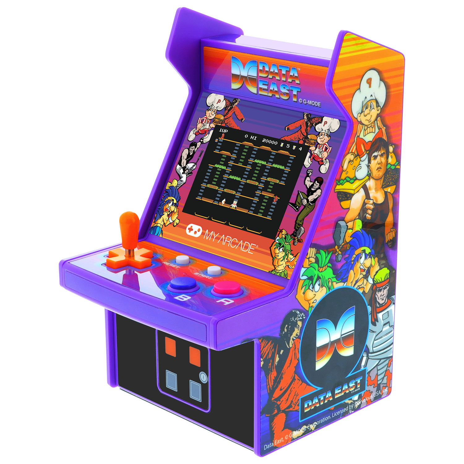 dreamGEAR My Arcade Data East Micro Player Pro 6.75" Mini Arcade Machine