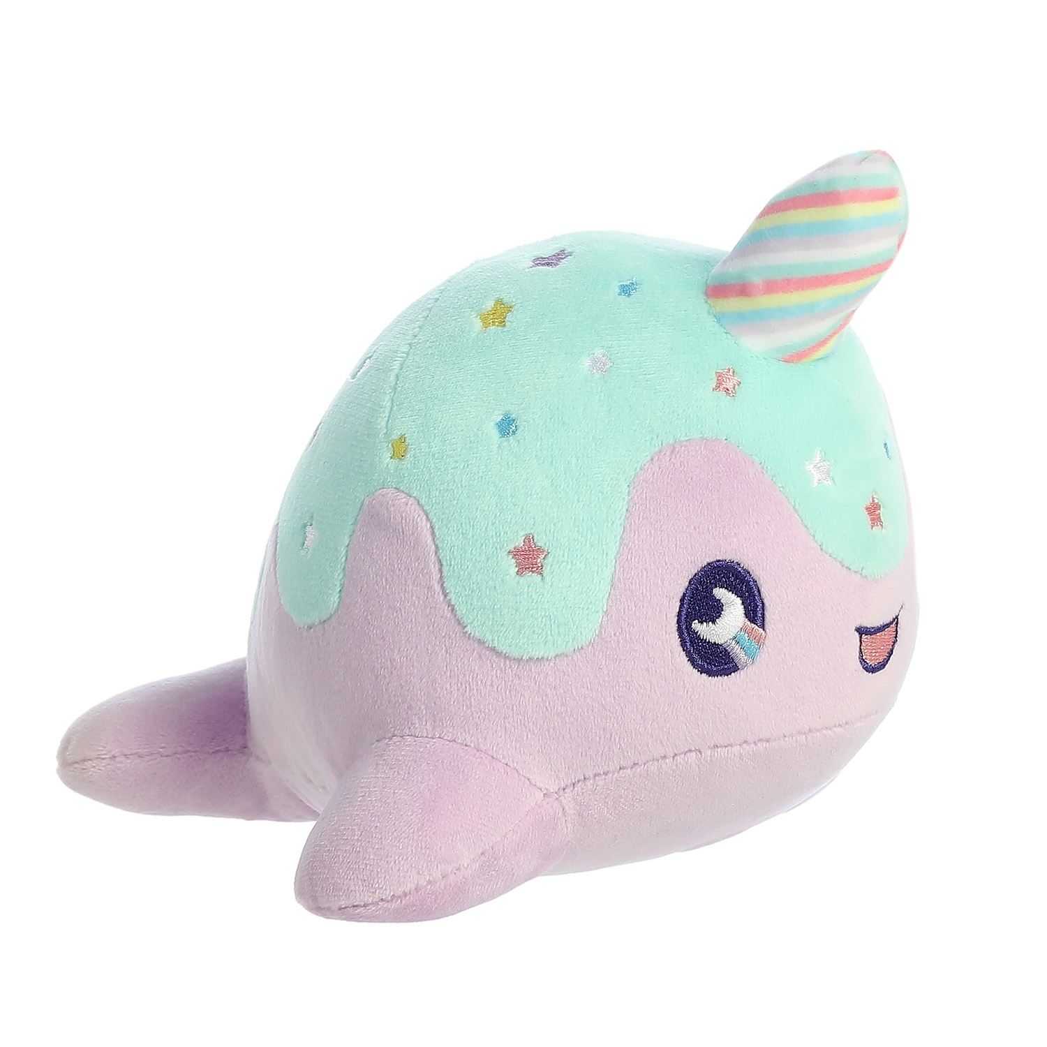 Animal en peluche violet pastel de 7 po Tasty Peach d'Aurora