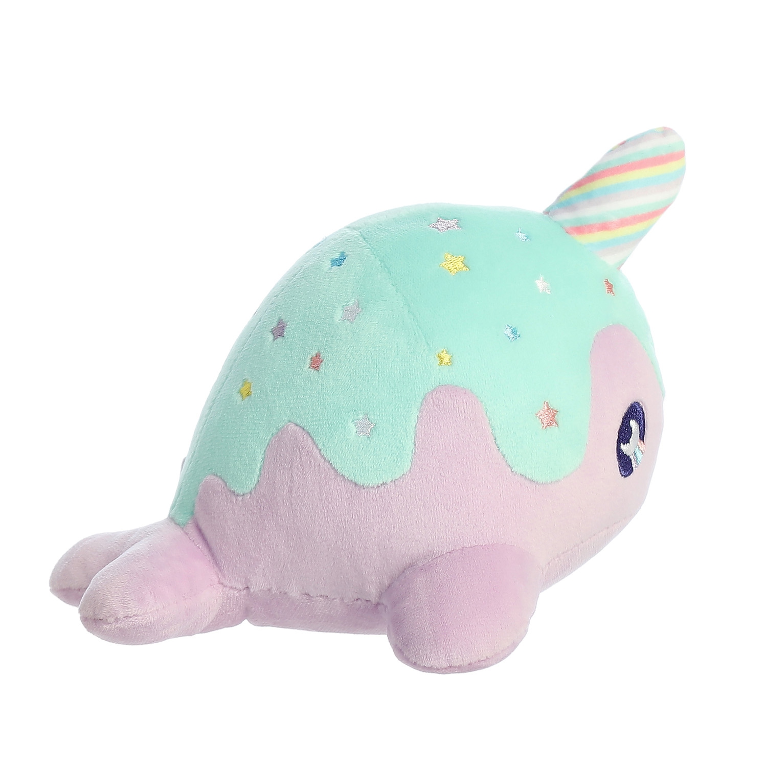 Animal en peluche violet pastel de 7 po Tasty Peach d'Aurora