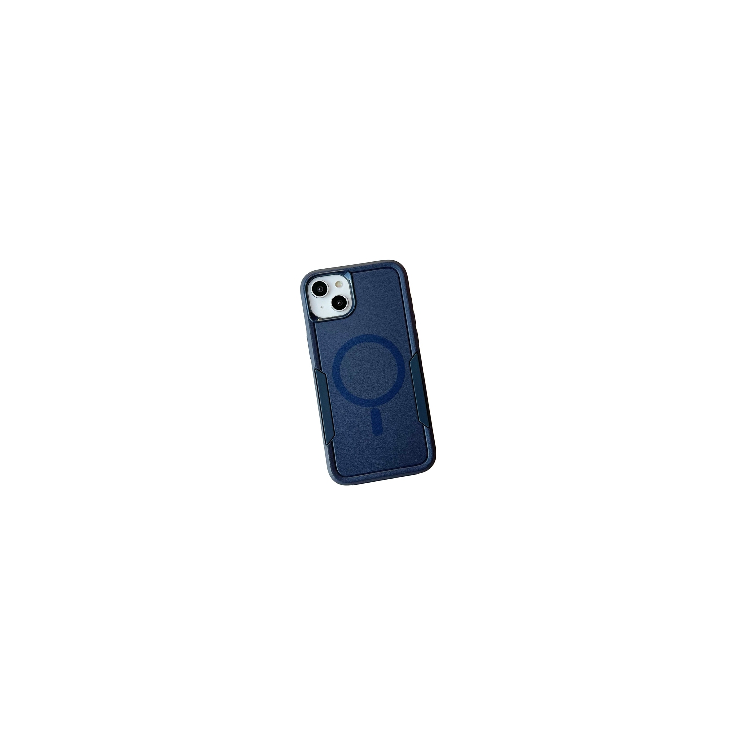 TopSave New Style MAGSAFE Matt Polish PC+TPU 2 in 1 Slim Lightweight Shockproof, Rugged, Protective Armor Case For iPhone 15 Pro (6.1"), Navy Blue