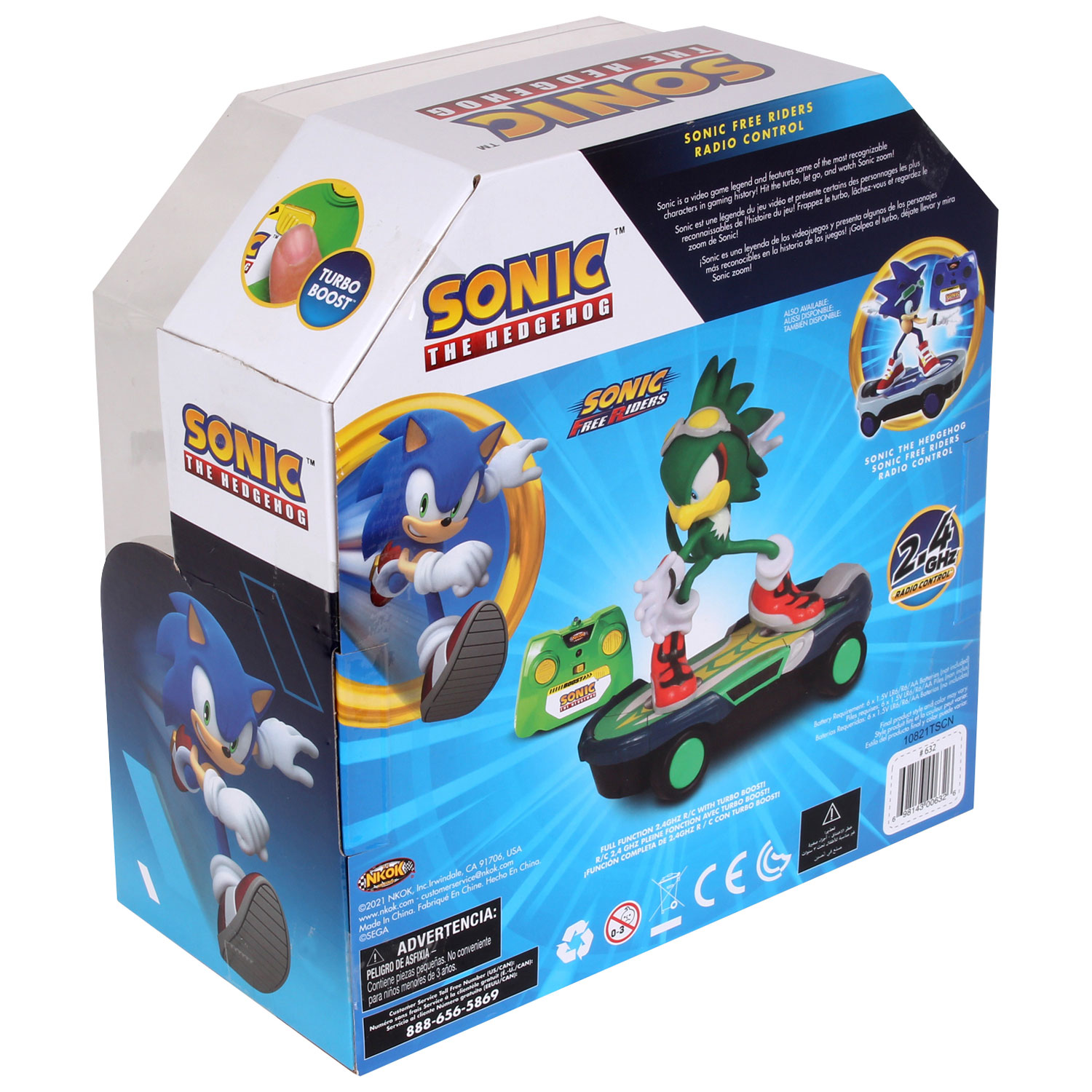 NKOK Sonic The Hedgehog RC Jet Skate