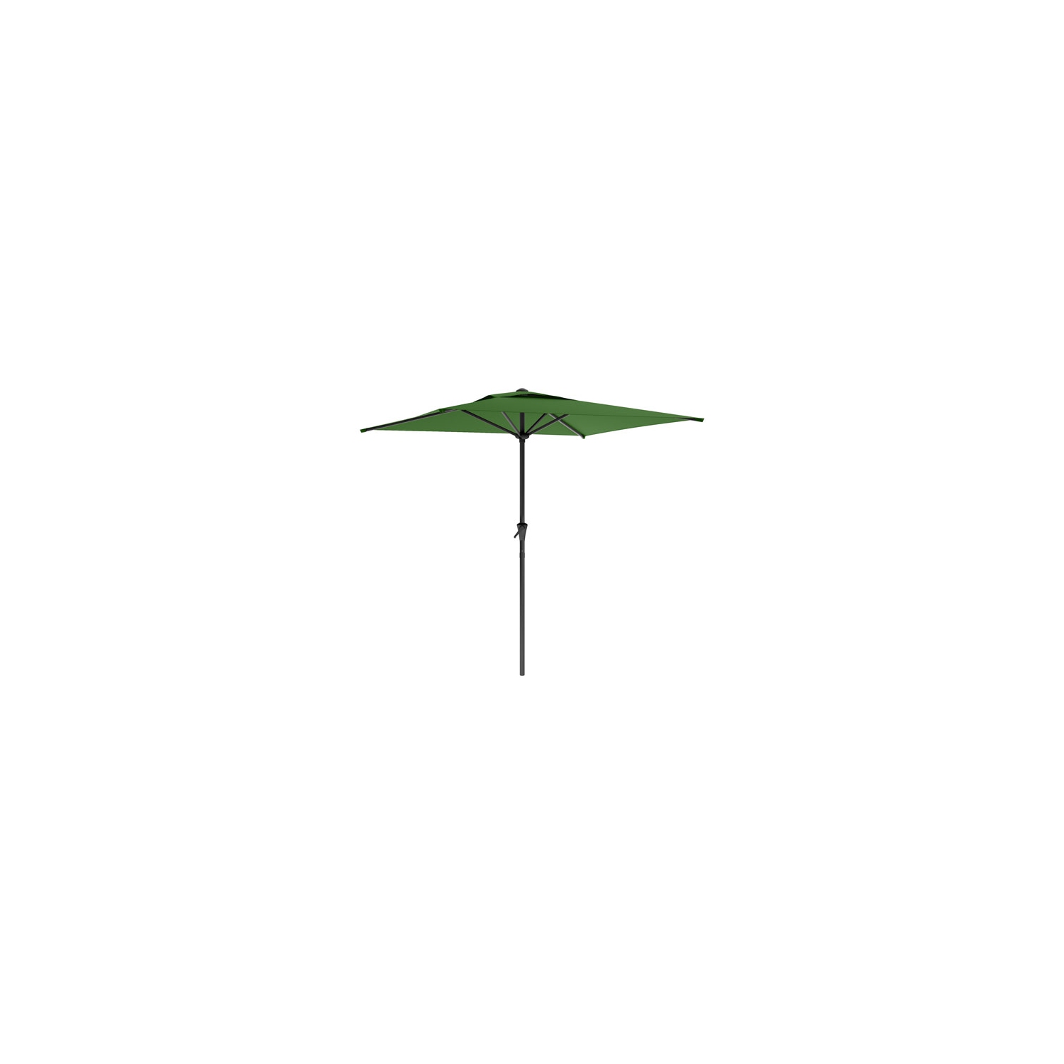 CorLiving Collapsible 6.5 ft. Square Patio Umbrella - Forest Green