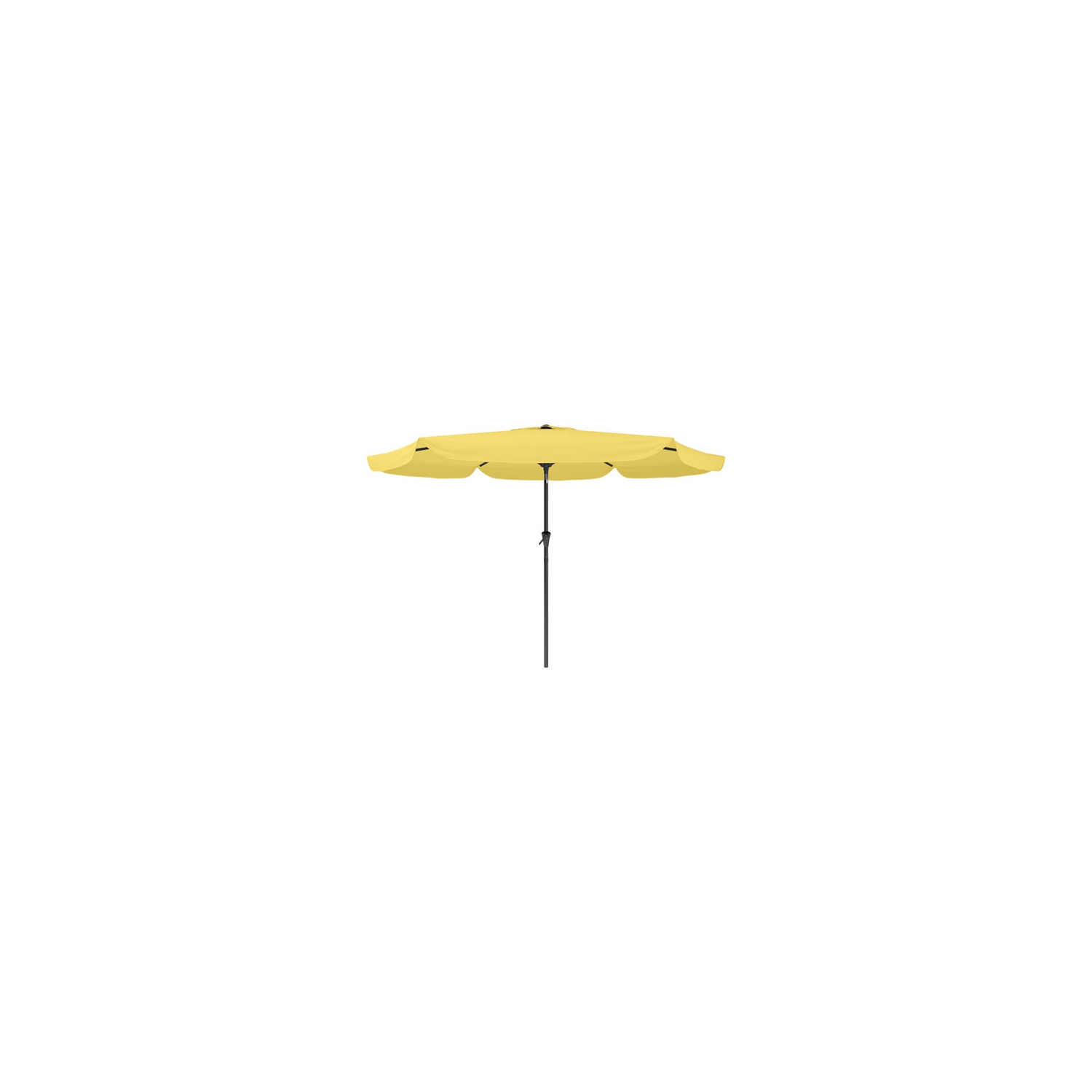 CorLiving Collapsible 10 ft. Circular Patio Umbrella - Yellow