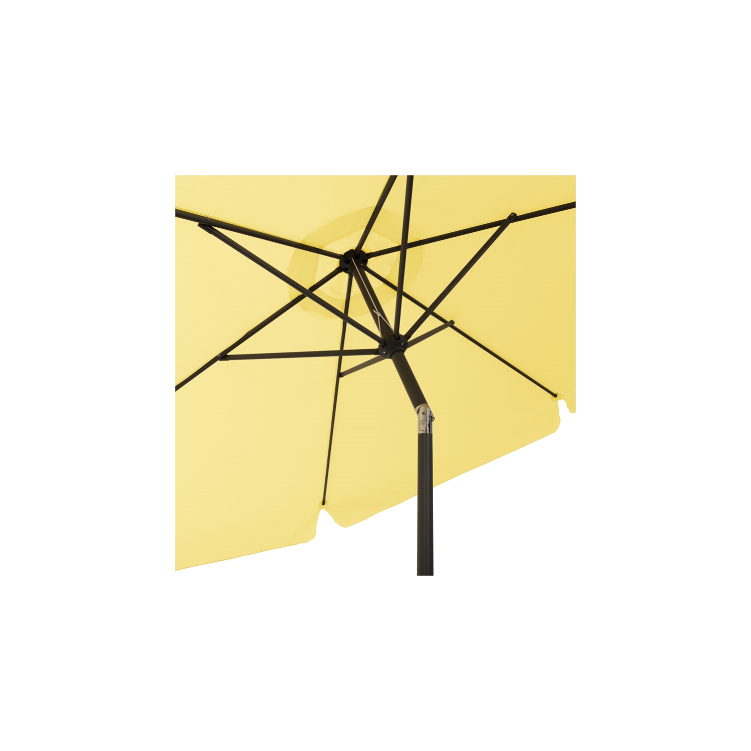 CorLiving Collapsible 10 ft. Circular Patio Umbrella - Yellow
