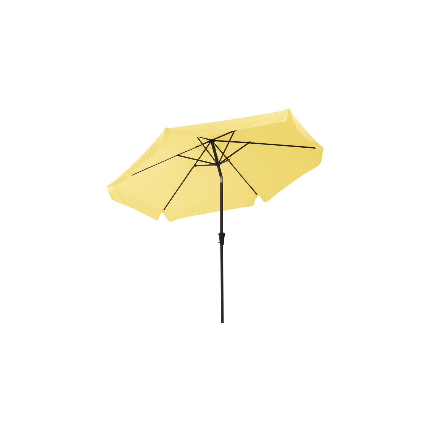 CorLiving Collapsible 10 ft. Circular Patio Umbrella - Yellow