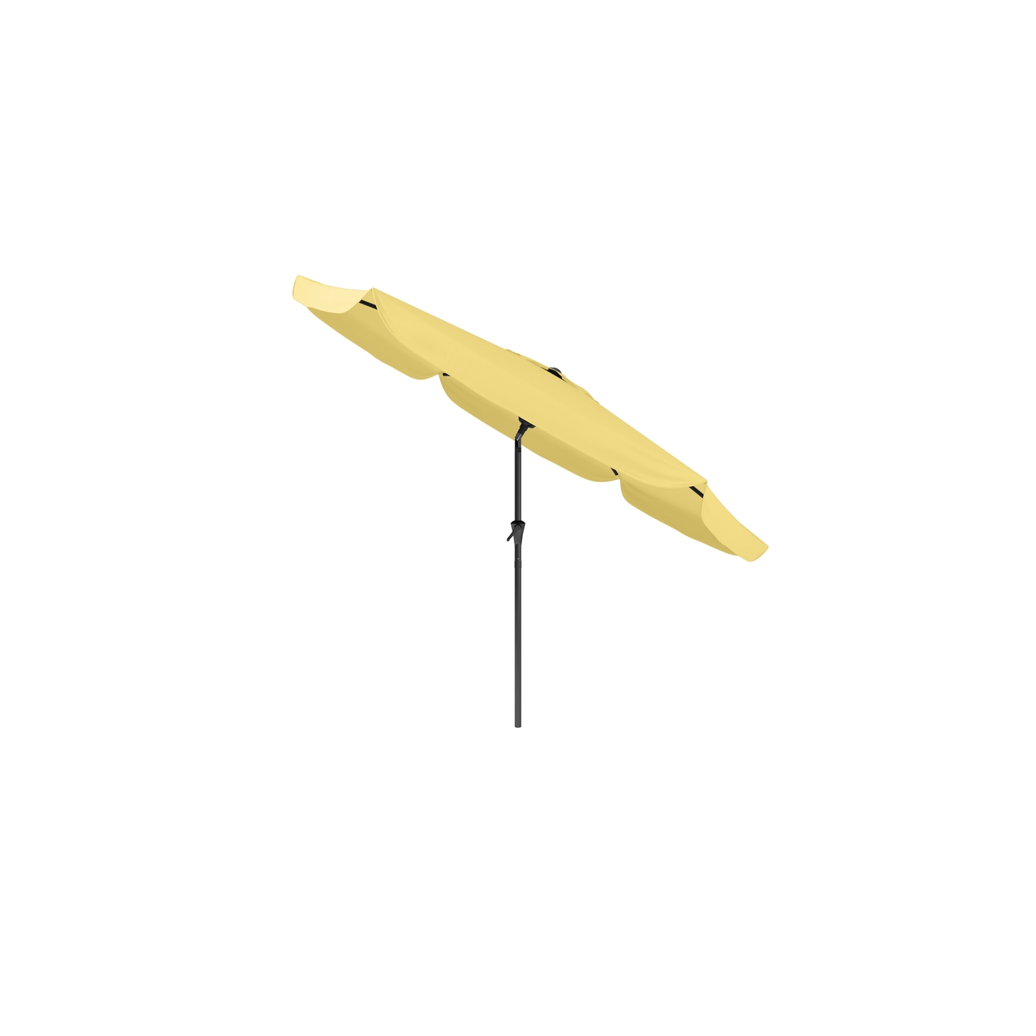 CorLiving Collapsible 10 ft. Circular Patio Umbrella - Yellow