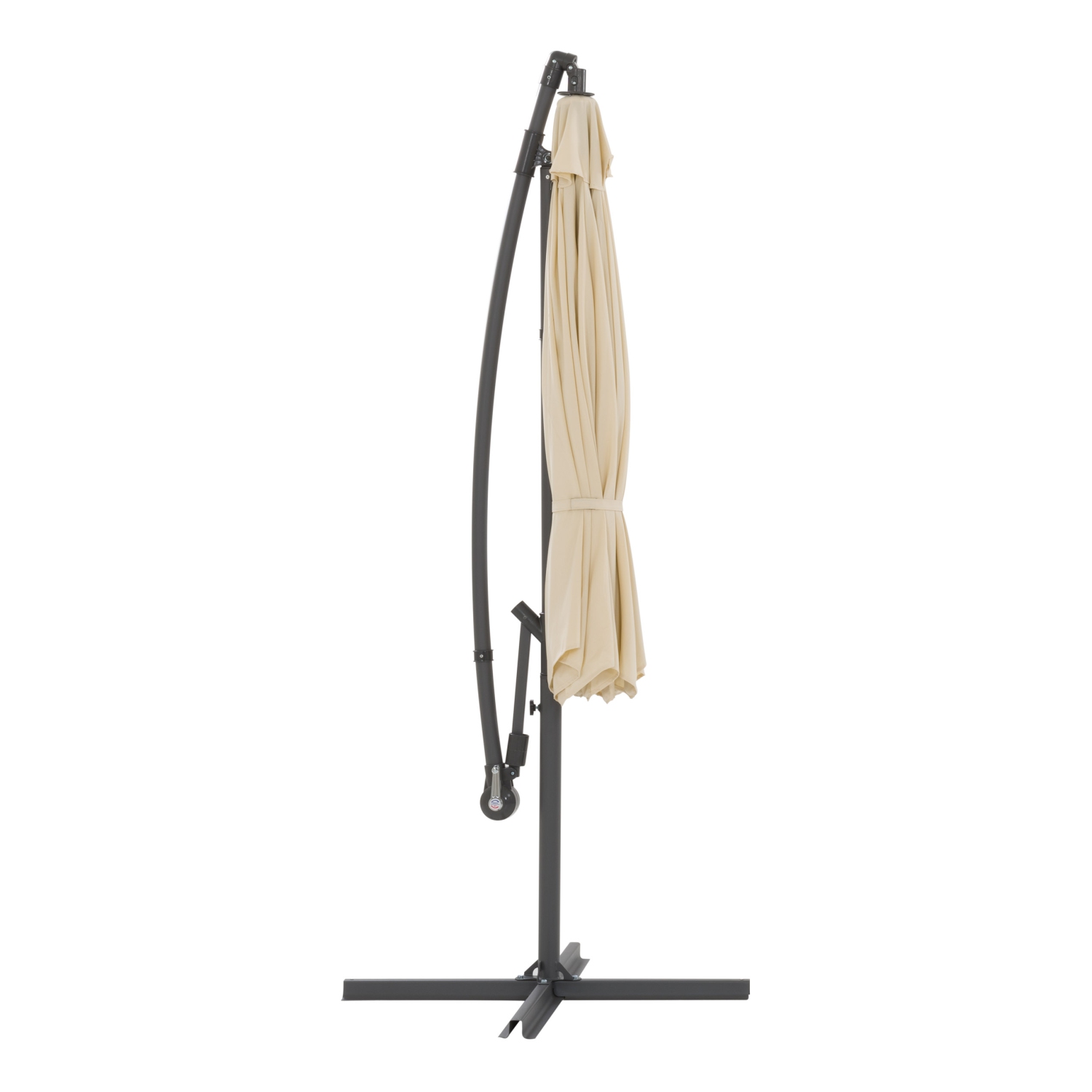 CorLiving 9.8 ft. Offset Patio Umbrella - Off White
