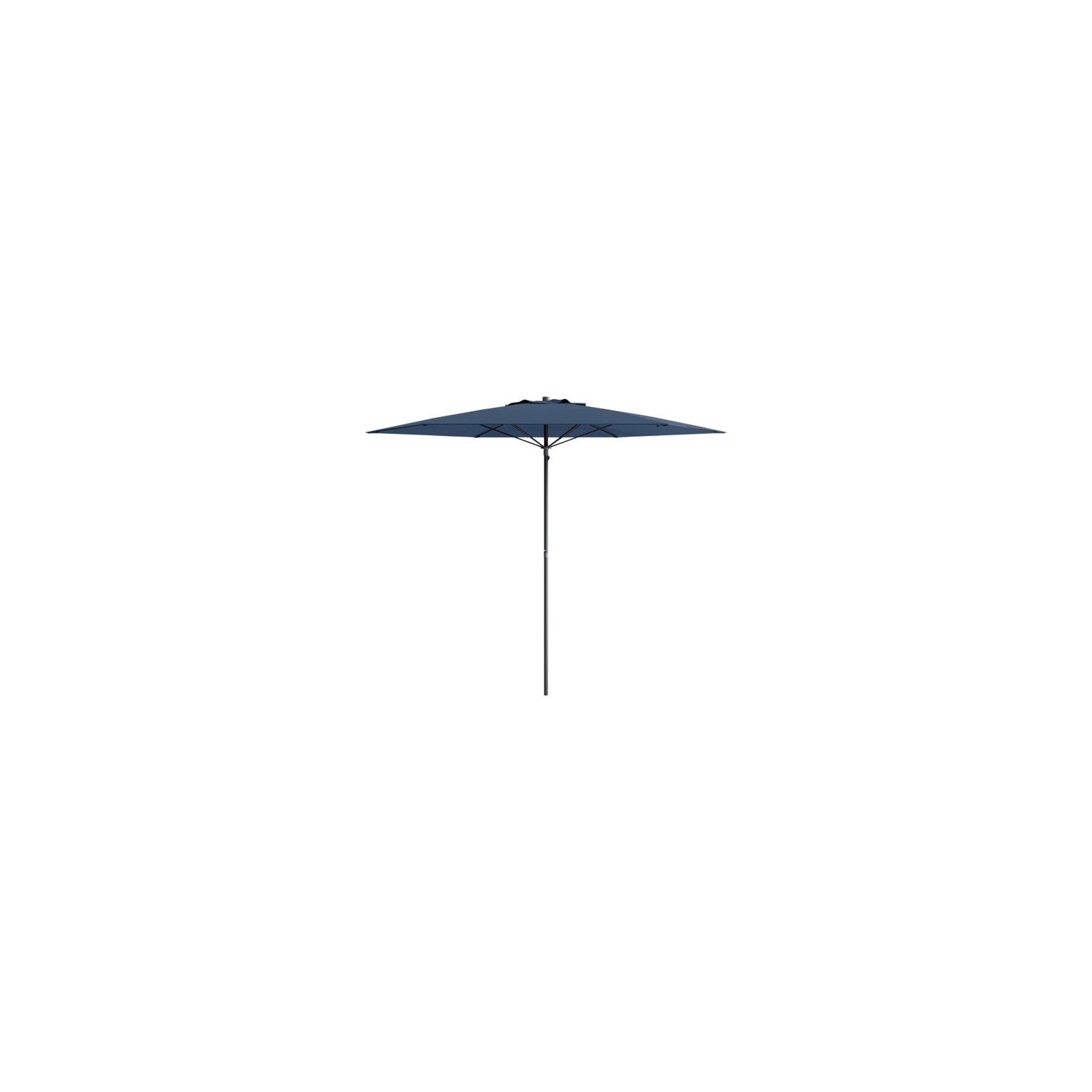 7&nbsp;pi repliable de CorLiving. Parasol de plage/patio circulaire - Bleu marine