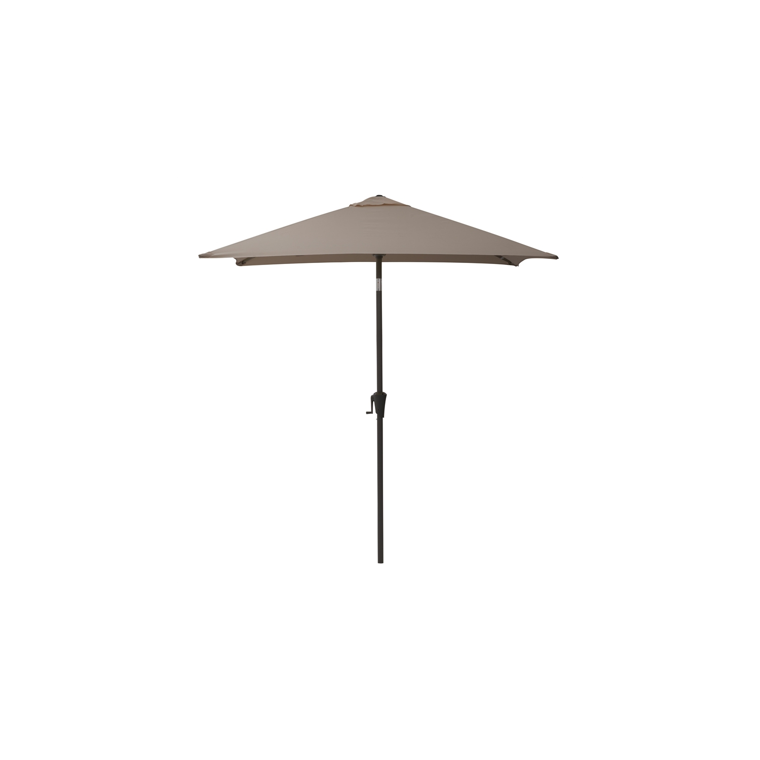CorLiving Collapsible 6.3 ft. Square Patio Umbrella - Sand Grey