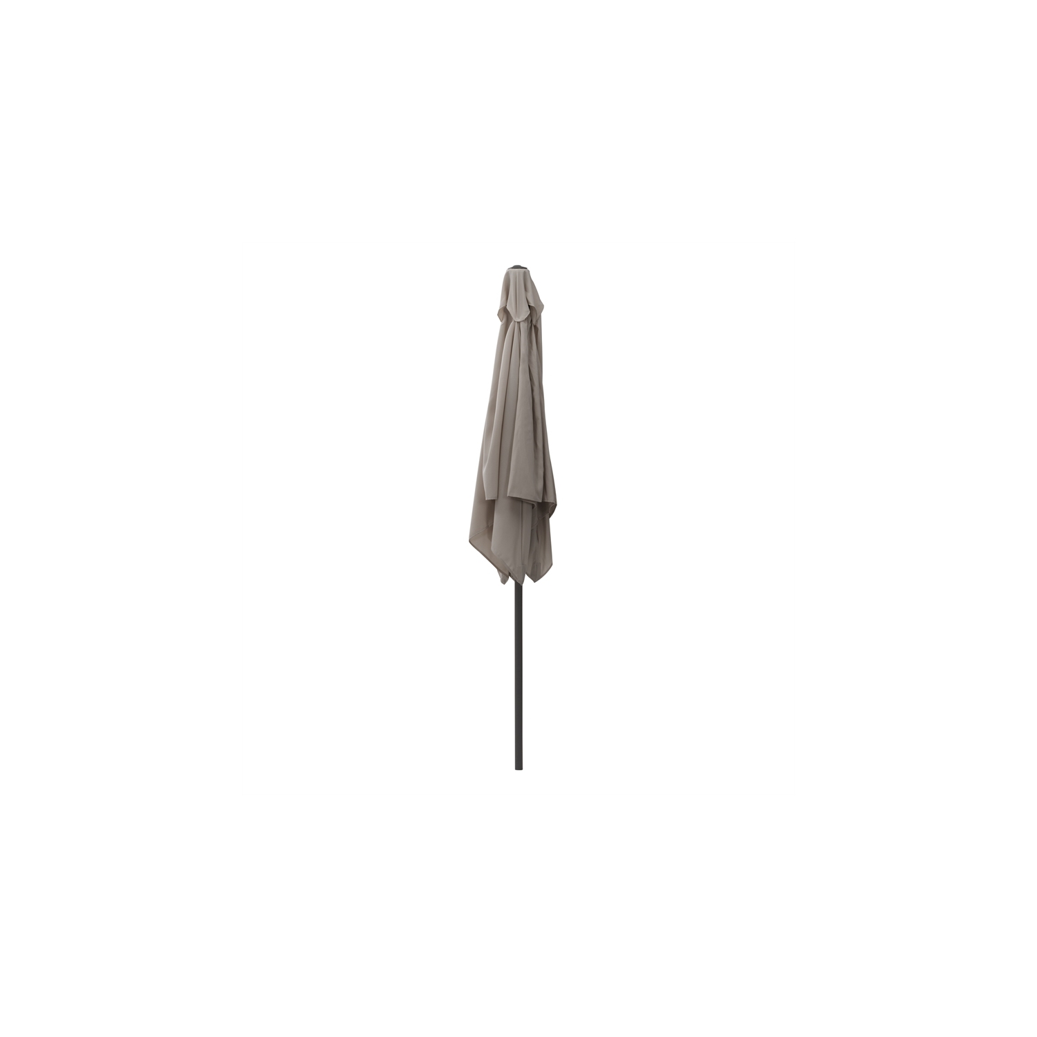 CorLiving Collapsible 6.3 ft. Square Patio Umbrella - Sand Grey
