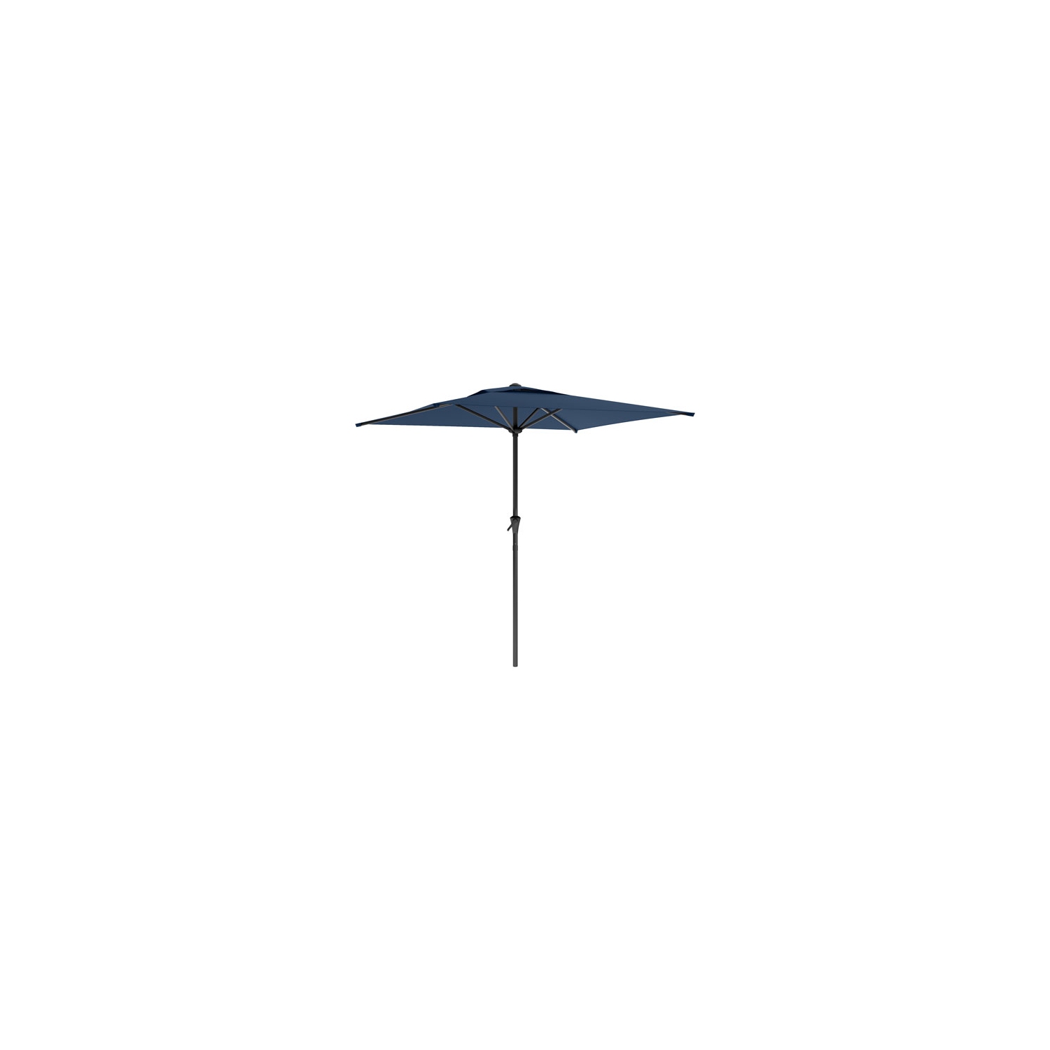 6,5&nbsp;pi repliable de CorLiving. Parasol carré pour patio - Bleu marine