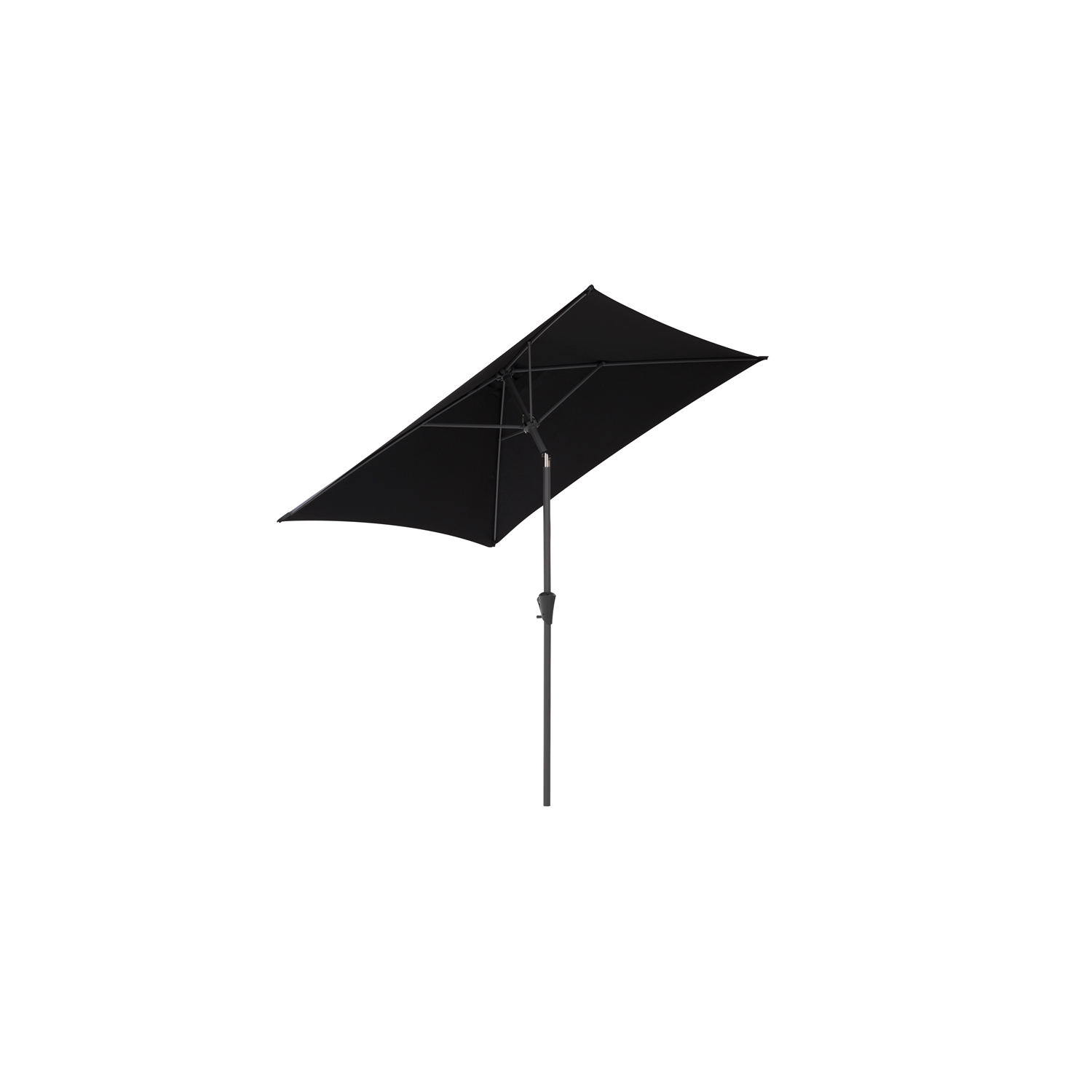 CorLiving 6.5 ft. Square Patio Umbrella - Black