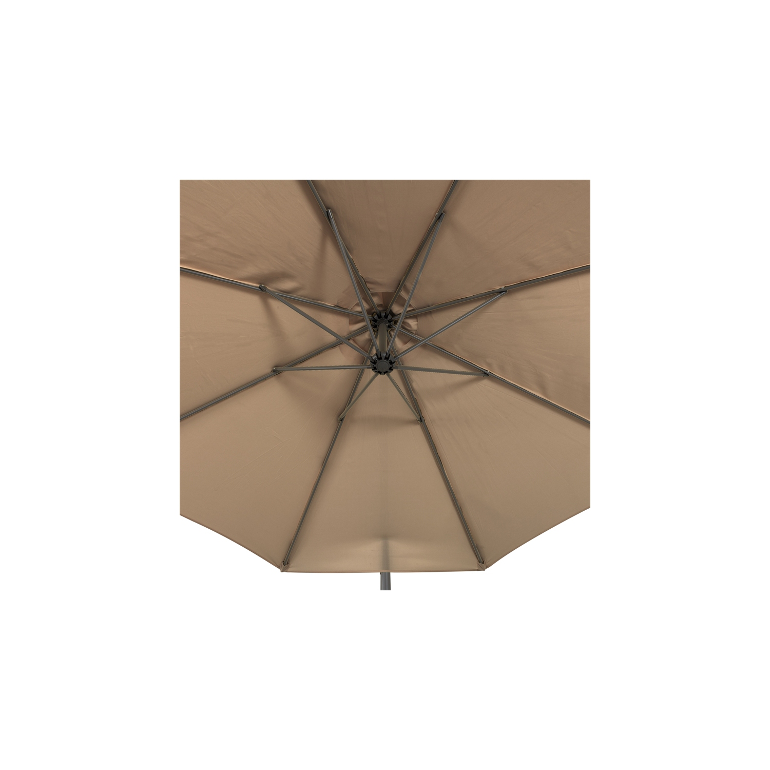 CorLiving 9.8 ft. Offset Patio Umbrella - Brown