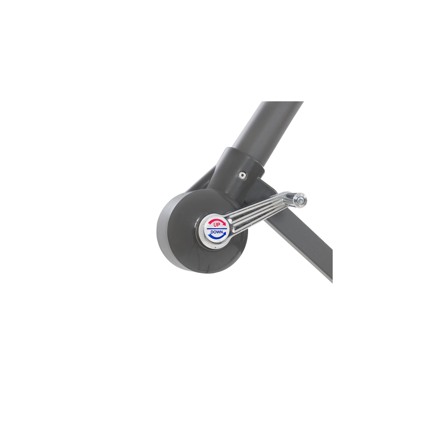 11&nbsp;pi repliable de CorLiving. Parasol excentré - Bleu turquoise